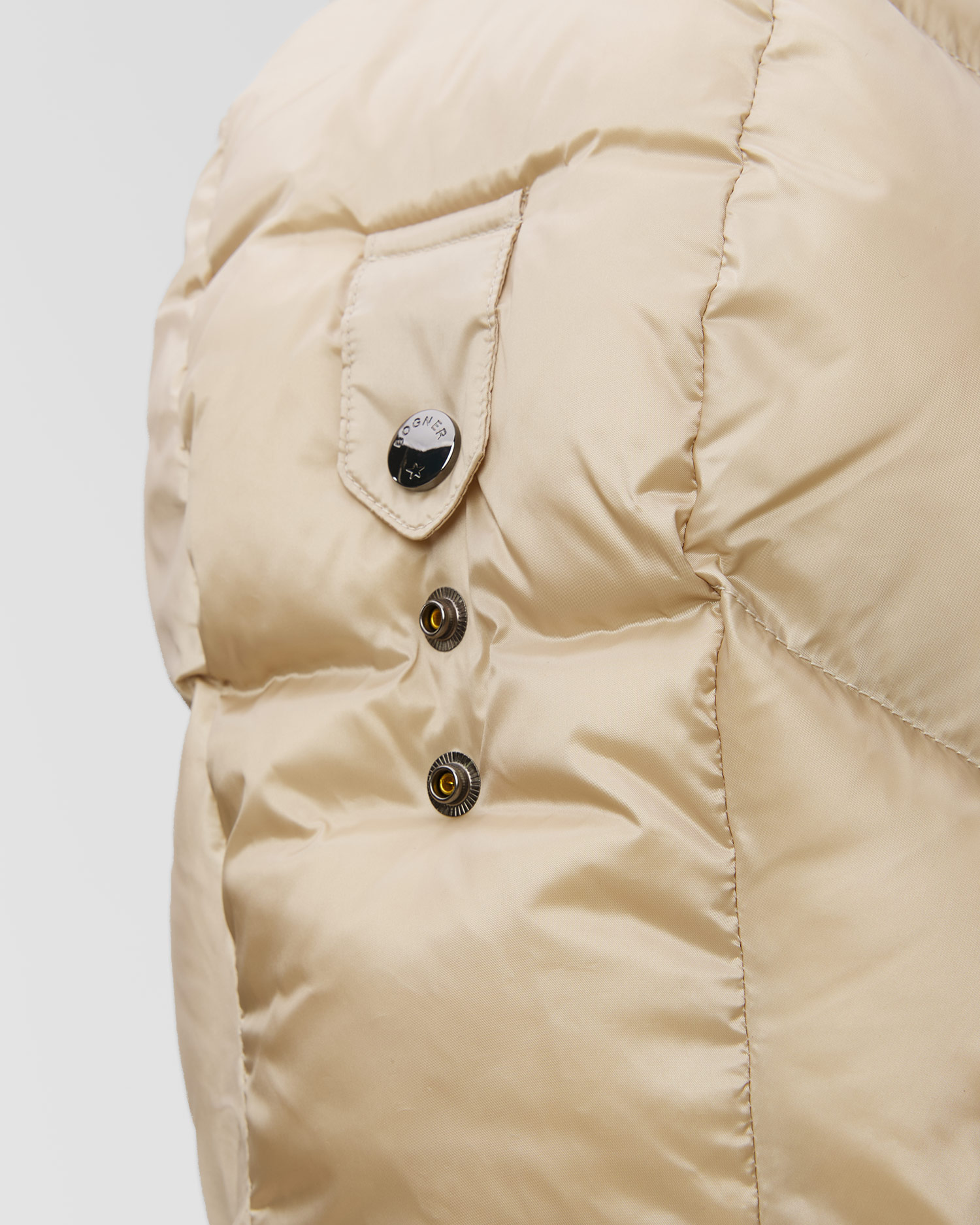 Doudoune longue beige pour femmes BOGNER Fanja D3