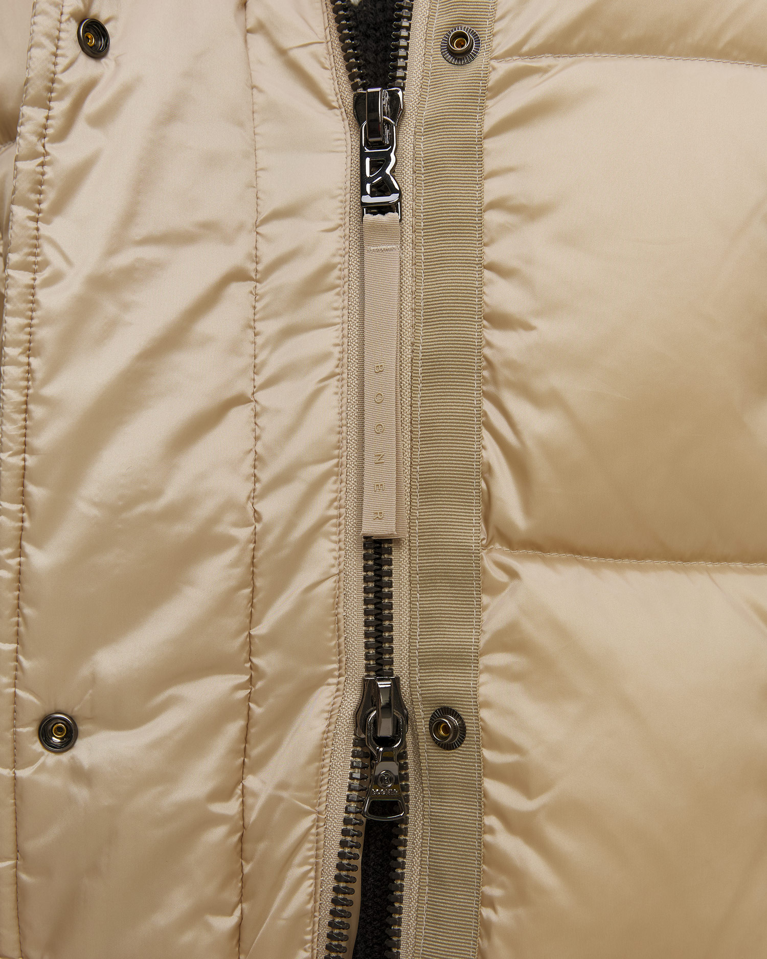 Doudoune longue beige pour femmes BOGNER Fanja D3