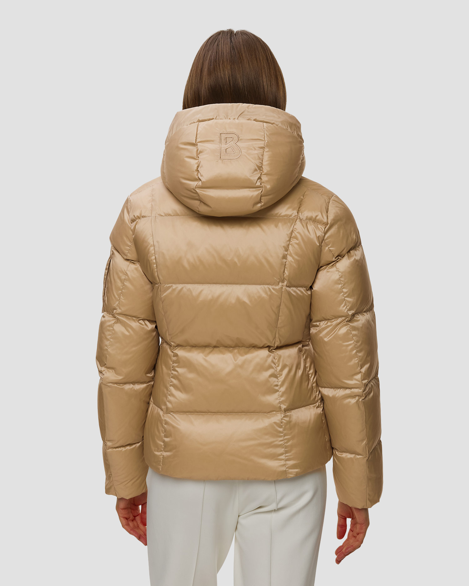 Beżowa kurtka puchowa damska BOGNER Feline