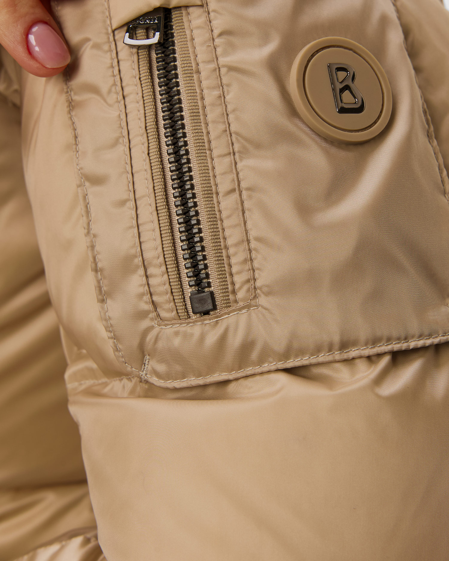 Beżowa kurtka puchowa damska BOGNER Feline