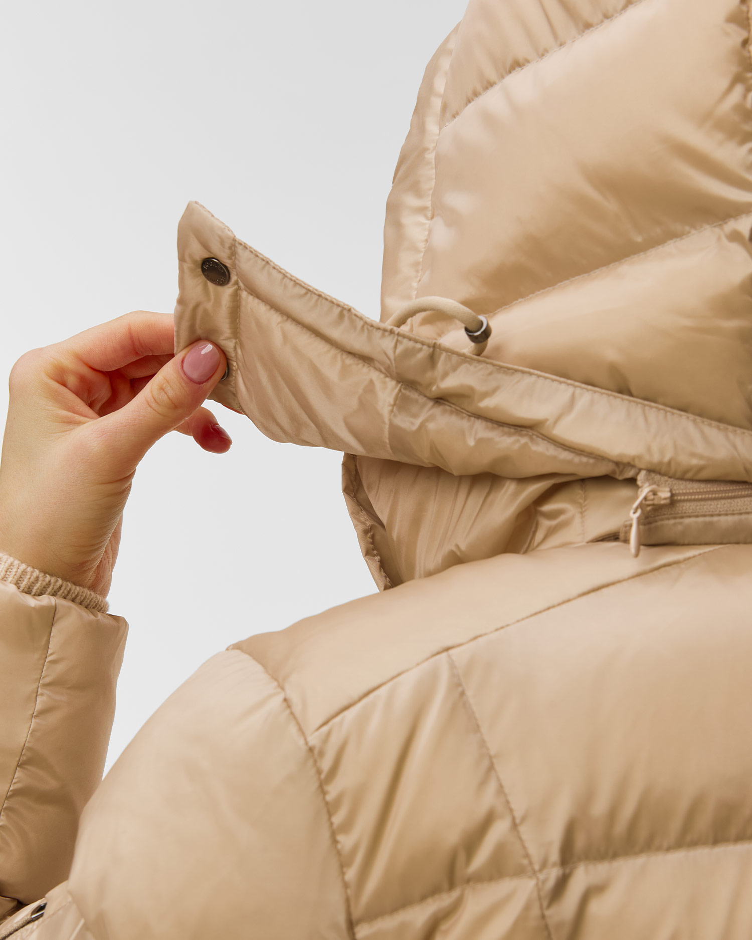 Beżowa kurtka puchowa damska BOGNER Feline