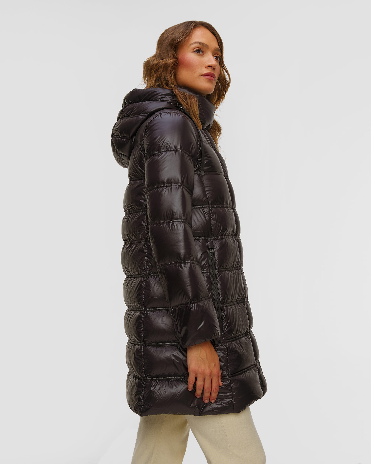 Dámský černý prošívaný kabát BOGNER Lynn-D5