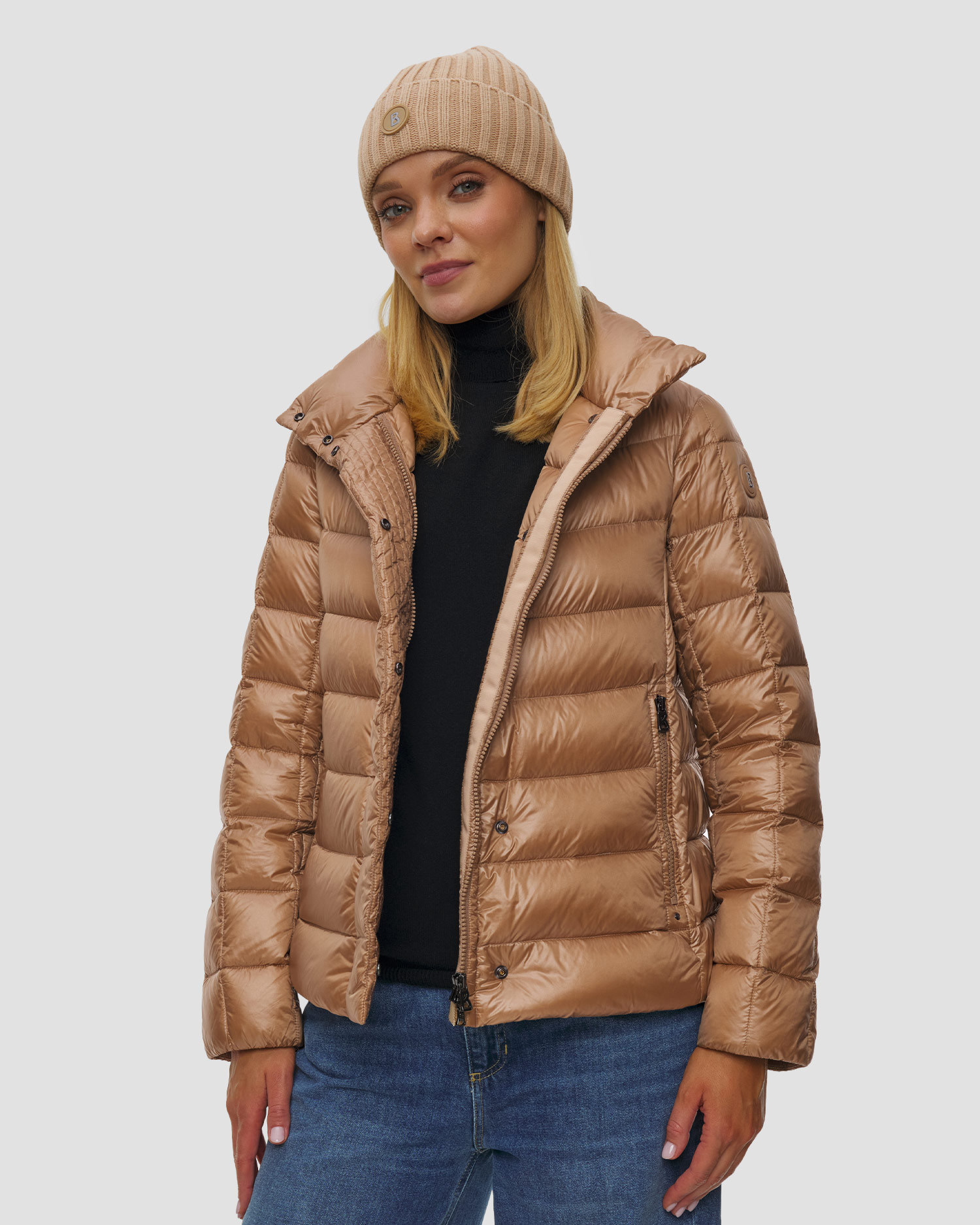 BOGNER Marcy-D Damen-Daunenjacke, Farbe/Muster: Brązowy