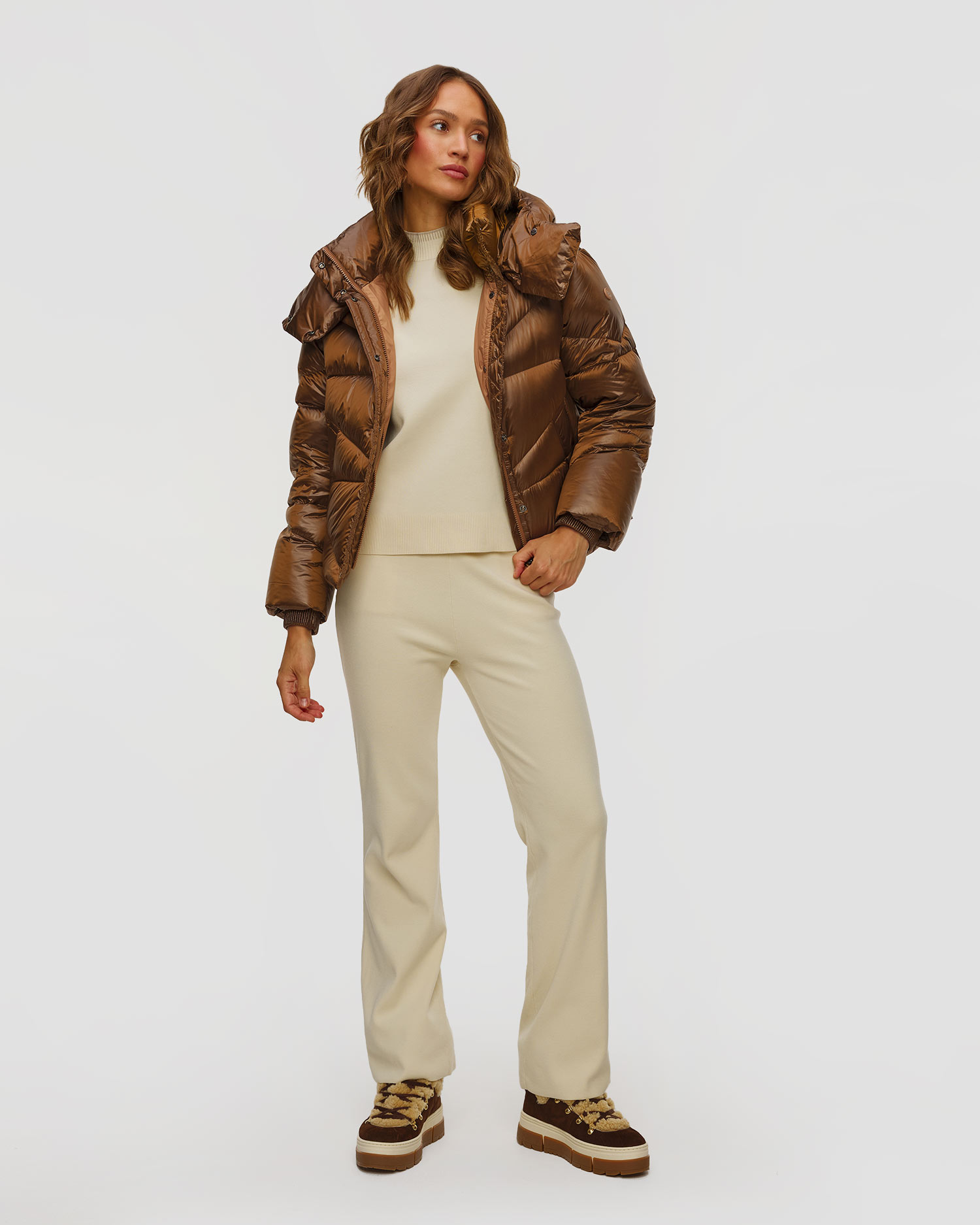 Dámská hnědá péřová bunda BOGNER Xally-D1