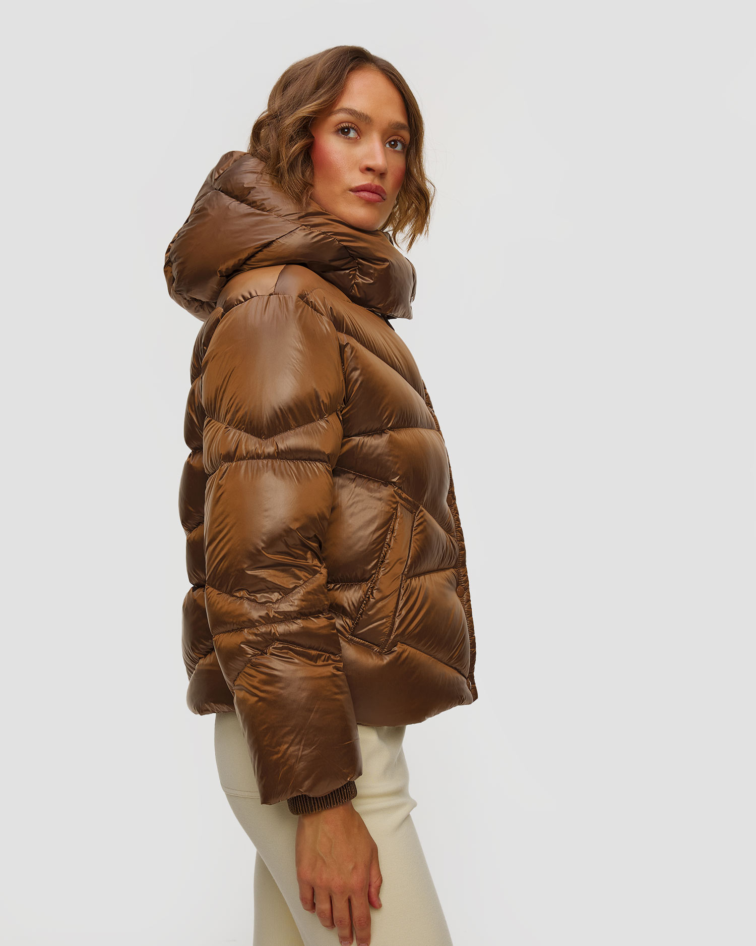 Dámská hnědá péřová bunda BOGNER Xally-D1