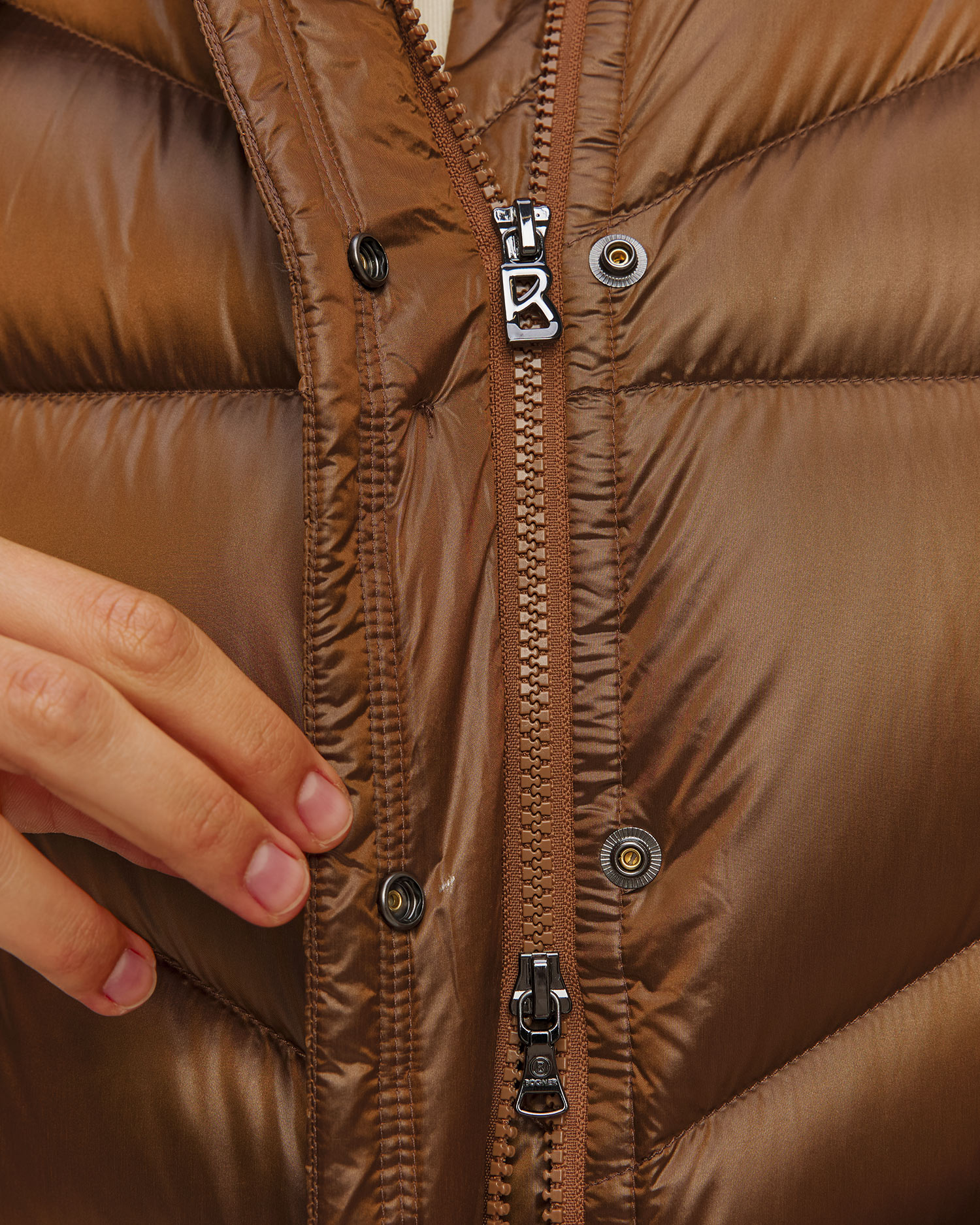 Dámská hnědá péřová bunda BOGNER Xally-D1