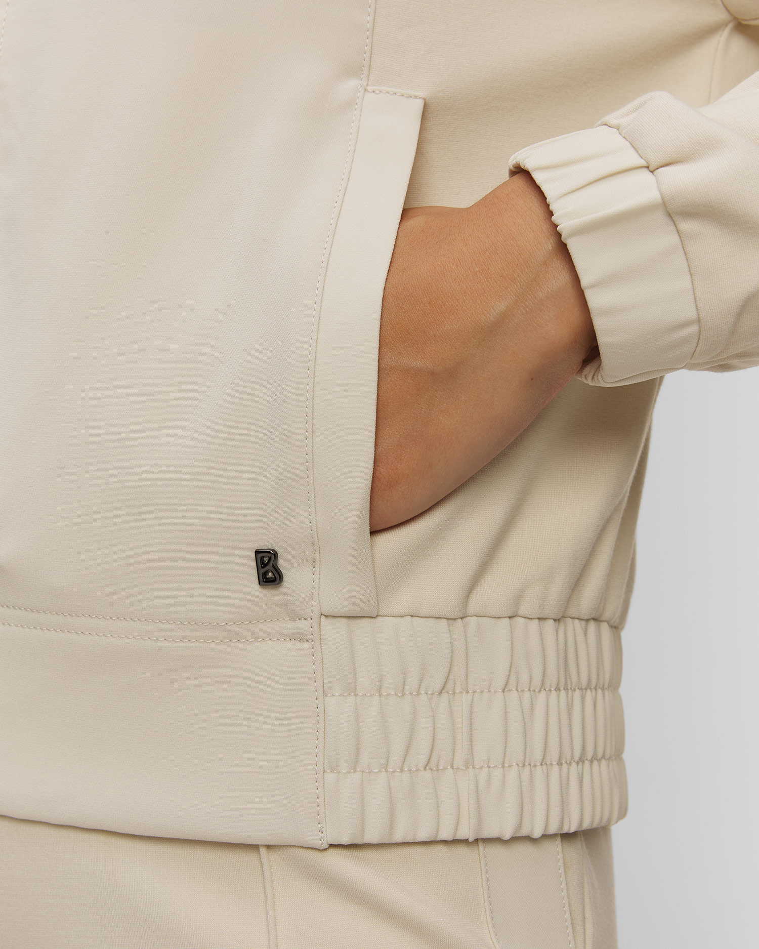 Women's beige viscose blouse BOGNER Adrienne