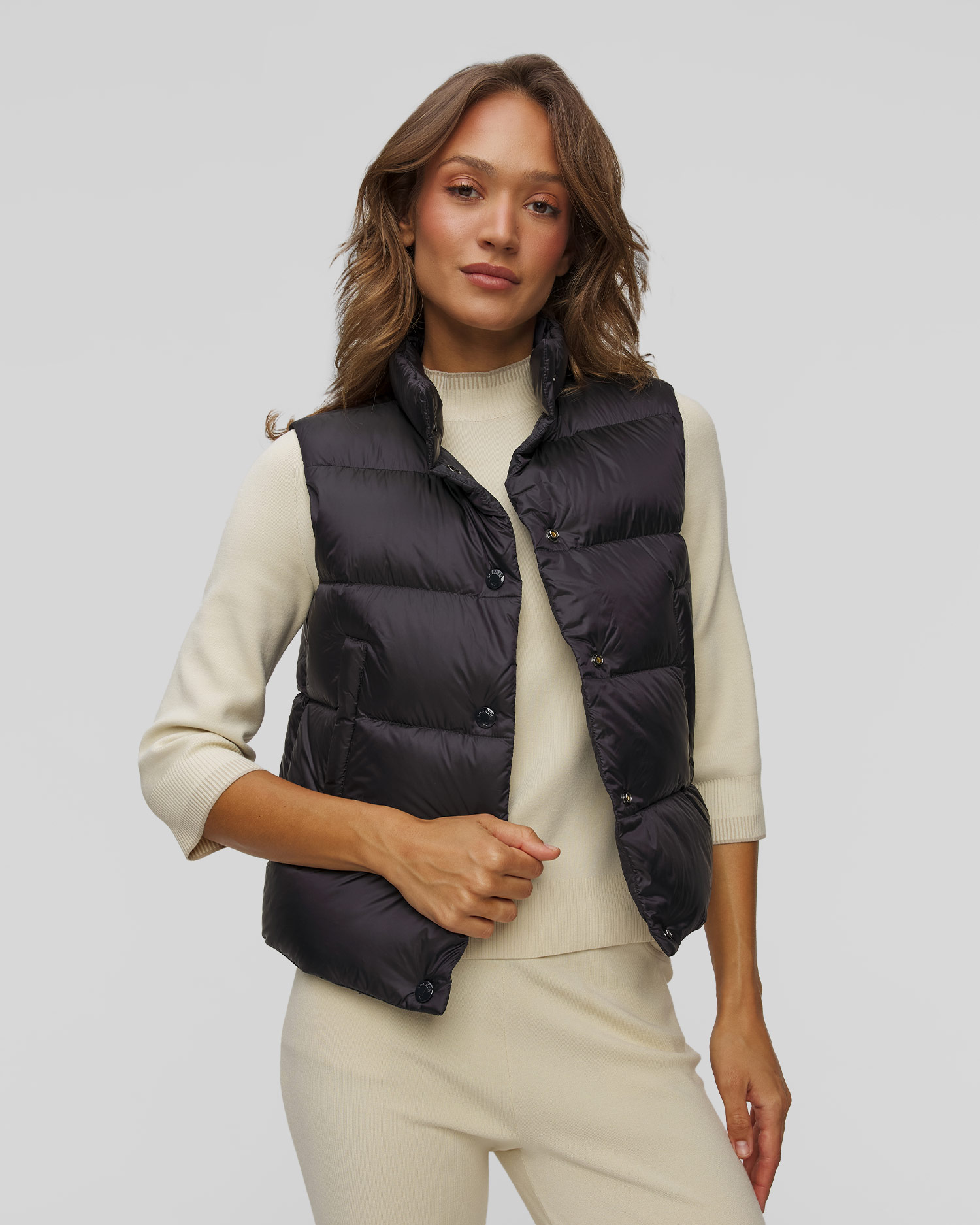 Dámska tmavomodrá páperová vesta BOGNER Orely-D