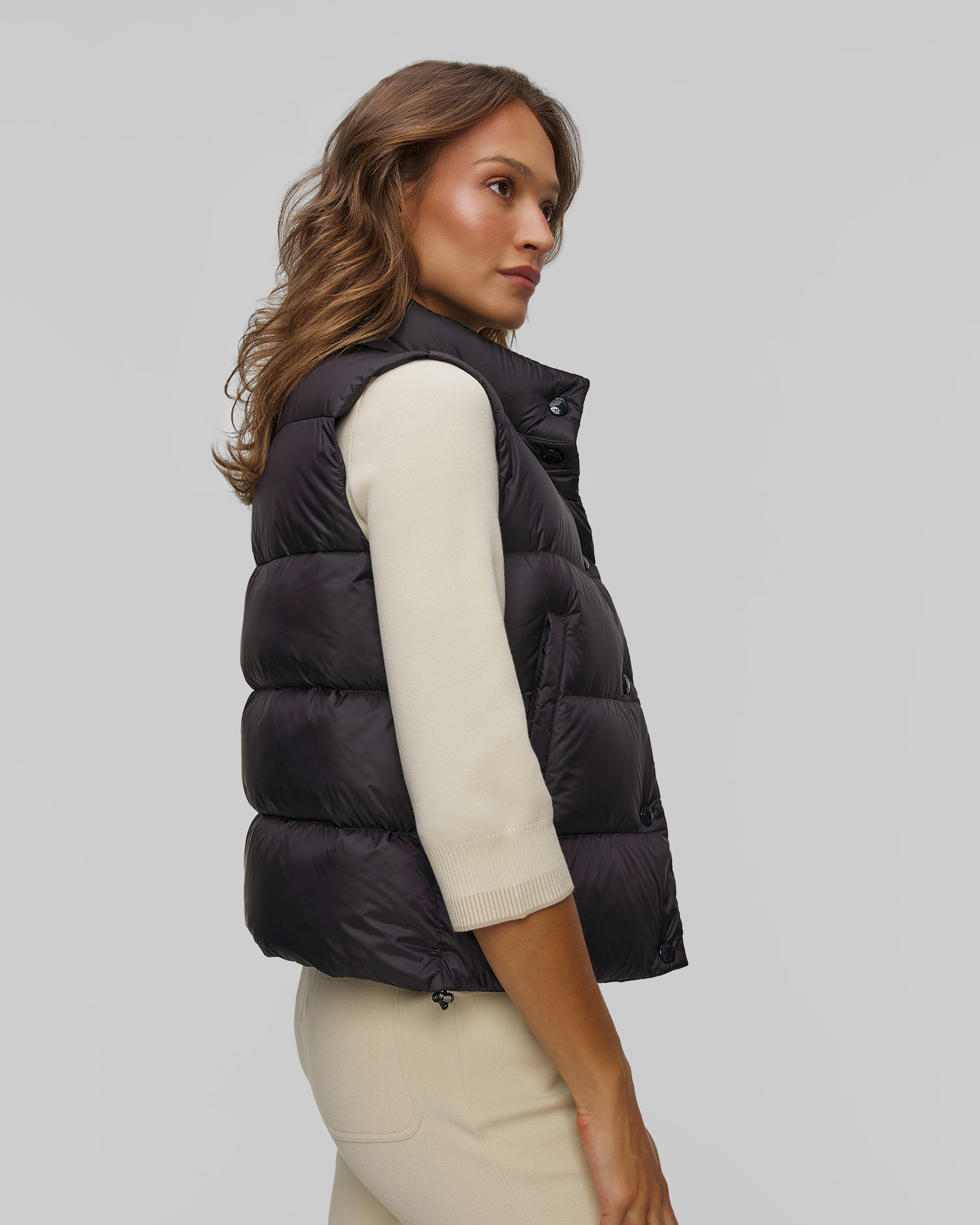 Dámska tmavomodrá páperová vesta BOGNER Orely-D