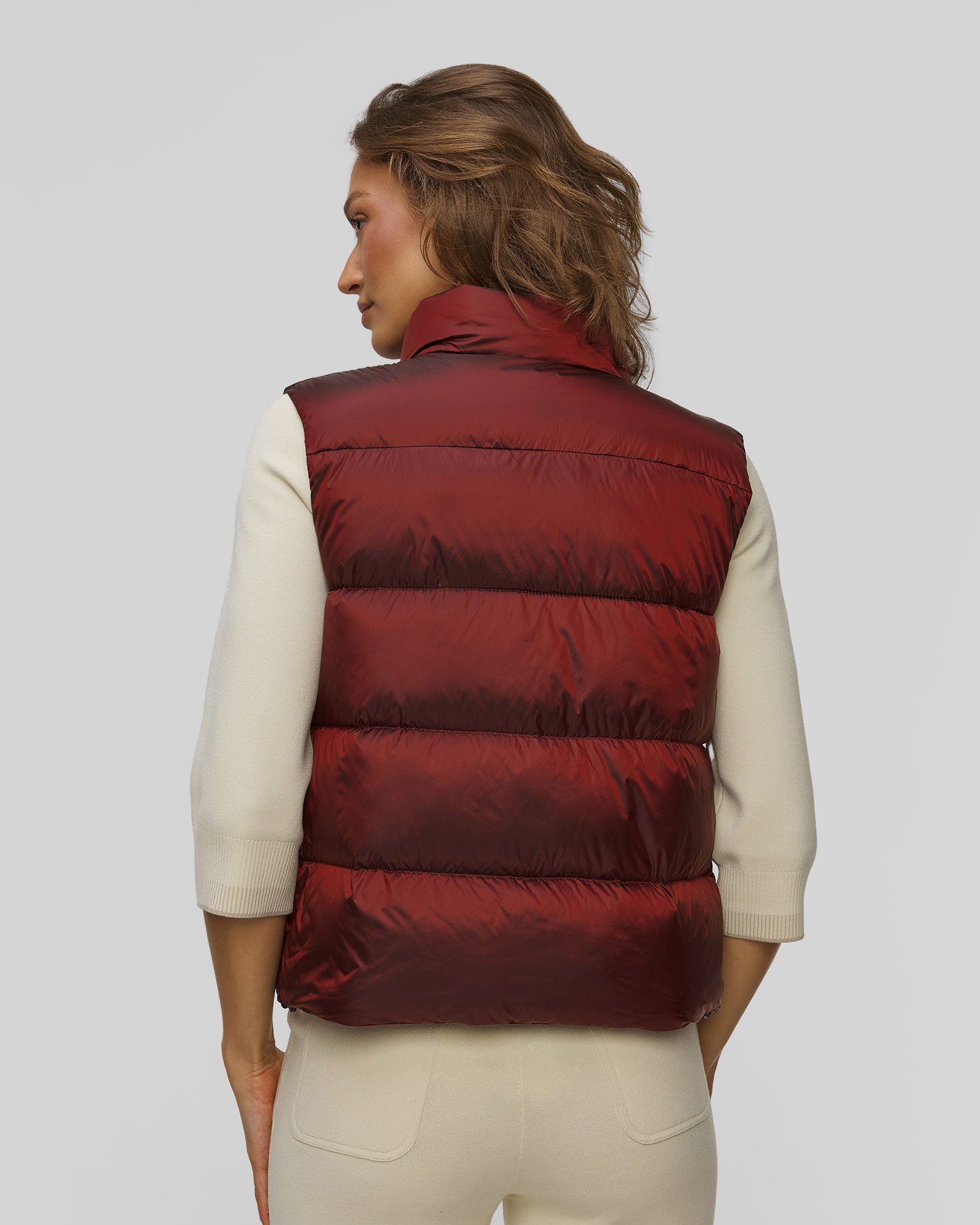 Dámska bordová páperová vesta BOGNER Orely-D