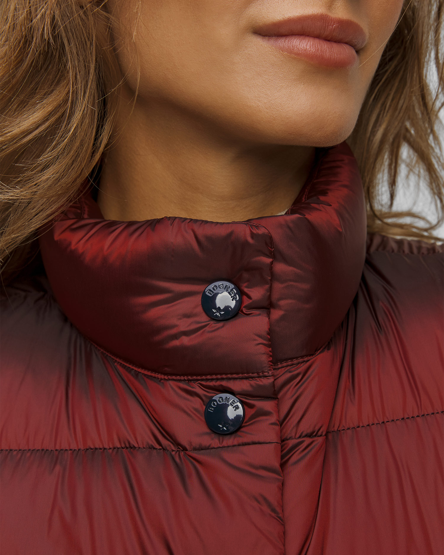 Dámska bordová páperová vesta BOGNER Orely-D