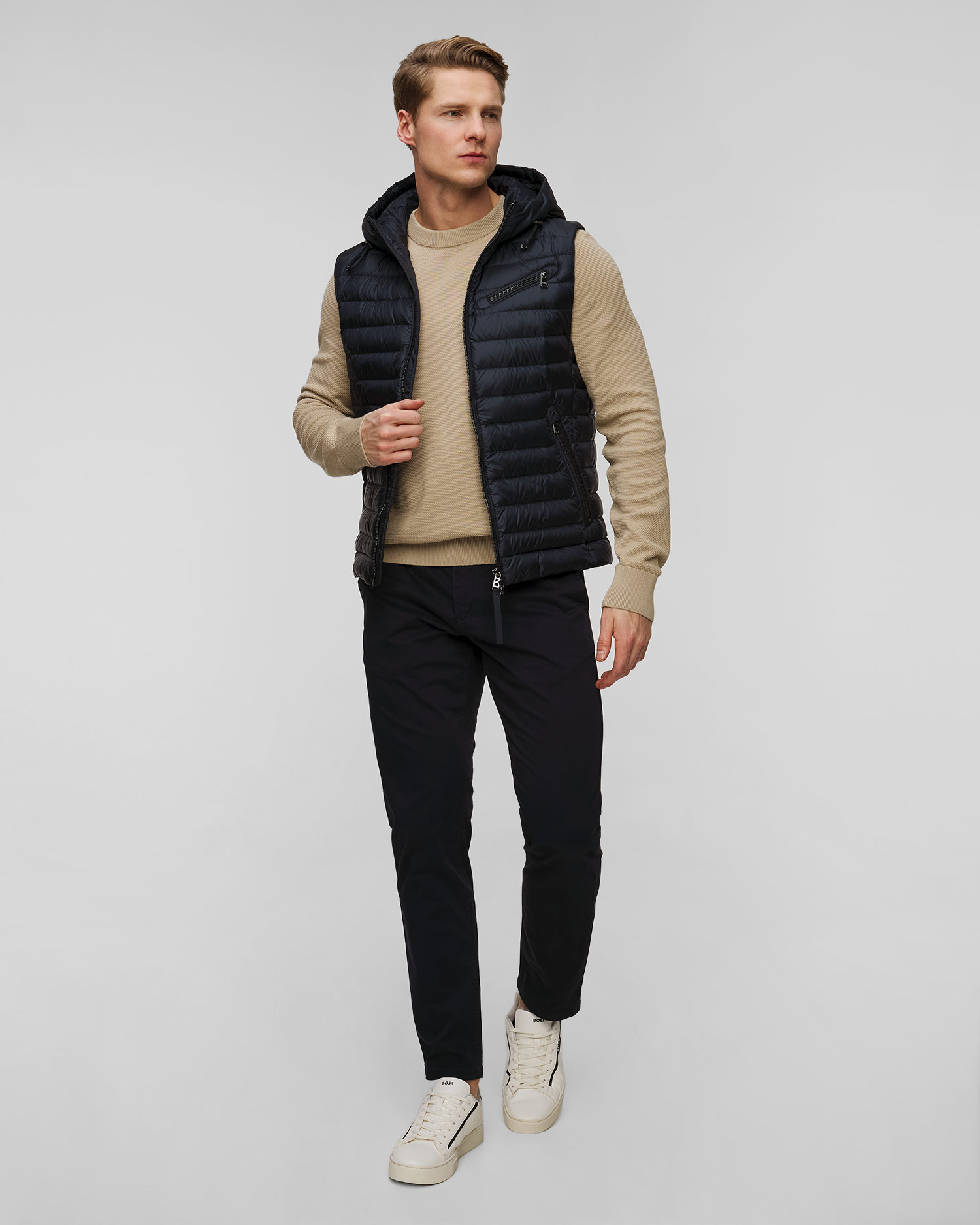 Gilet bleu marine pour hommes BOGNER Lonne-D2