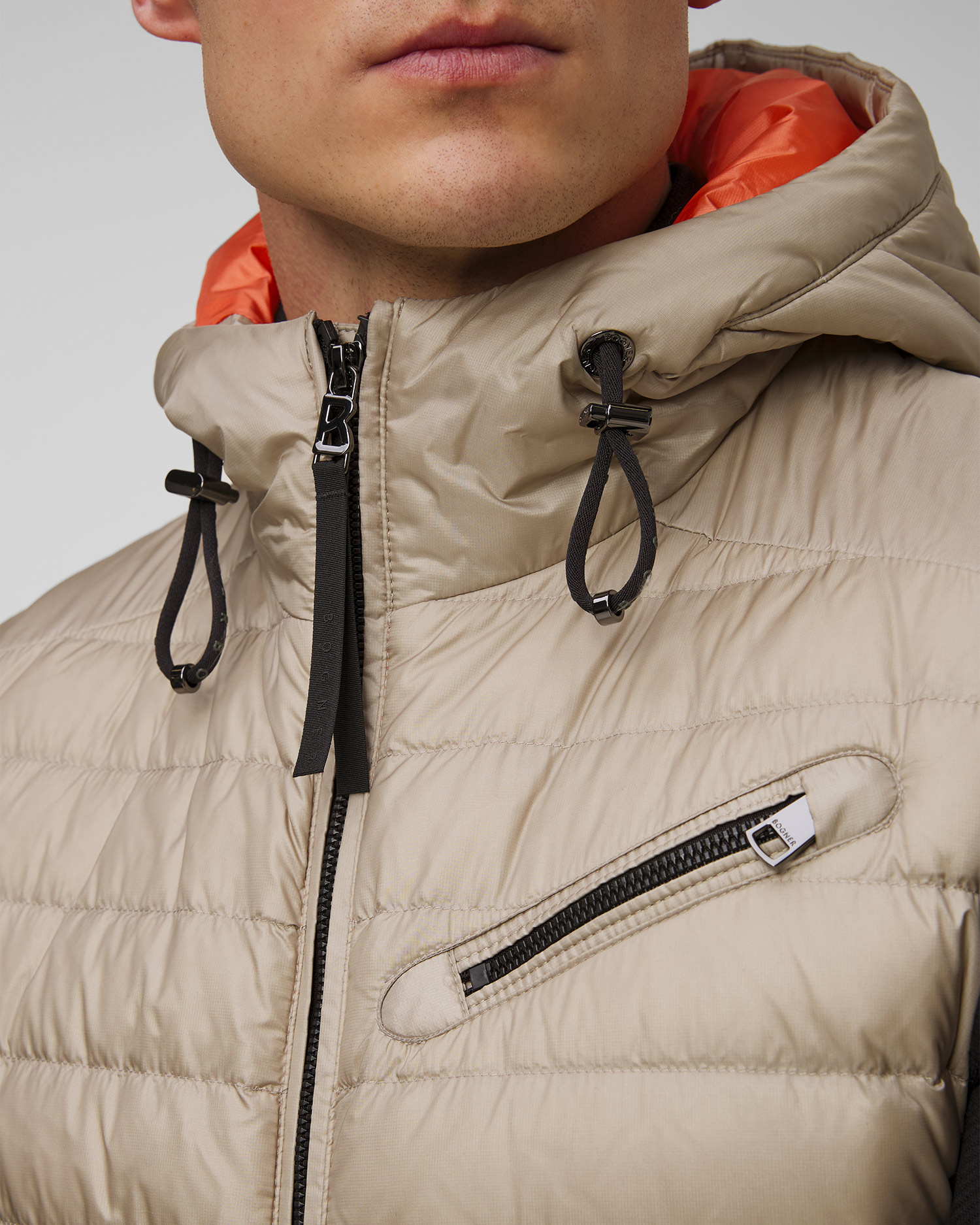 Pánska béžová páperová vesta BOGNER Lonne-D2 