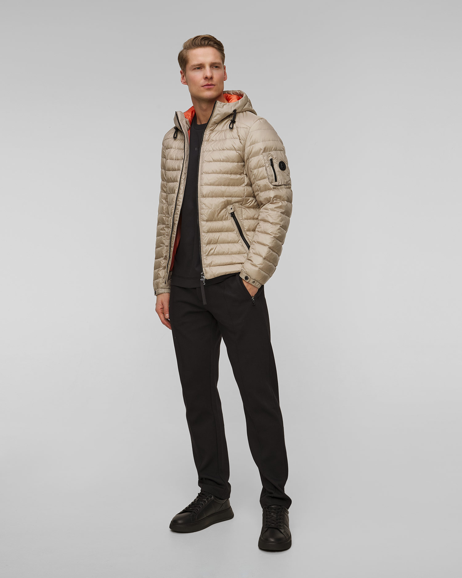 Doudoune légère beige pour hommes BOGNER Loke-D2