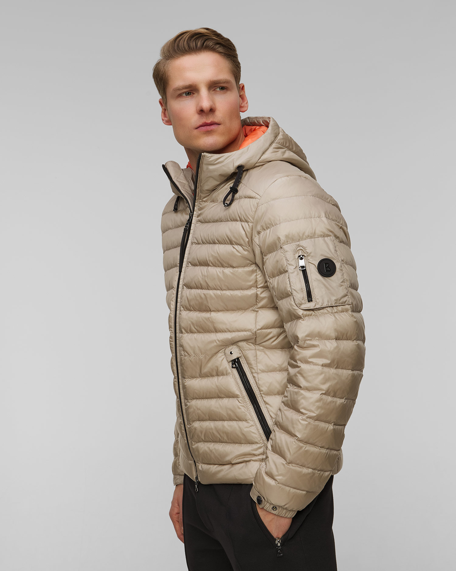 Pánska béžová ľahká páperová bunda BOGNER Loke-D2