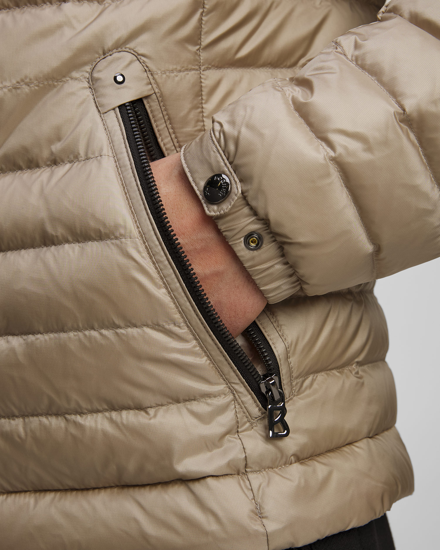 Pánska béžová ľahká páperová bunda BOGNER Loke-D2