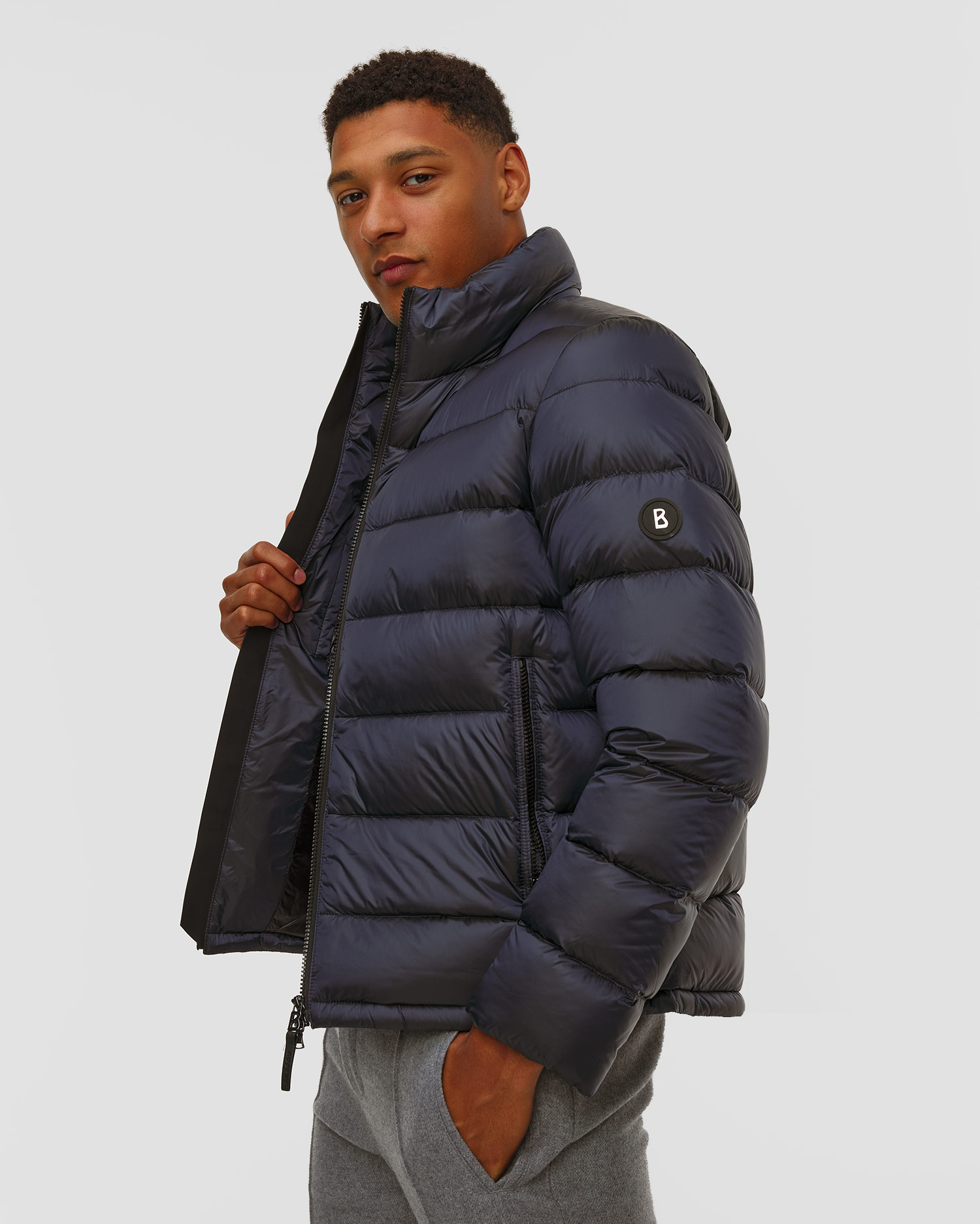 Doudoune bleu marine pour hommes BOGNER Hugh-D