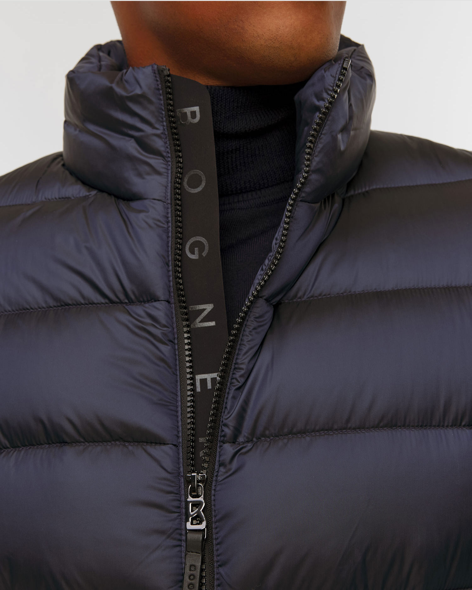 Doudoune bleu marine pour hommes BOGNER Hugh-D