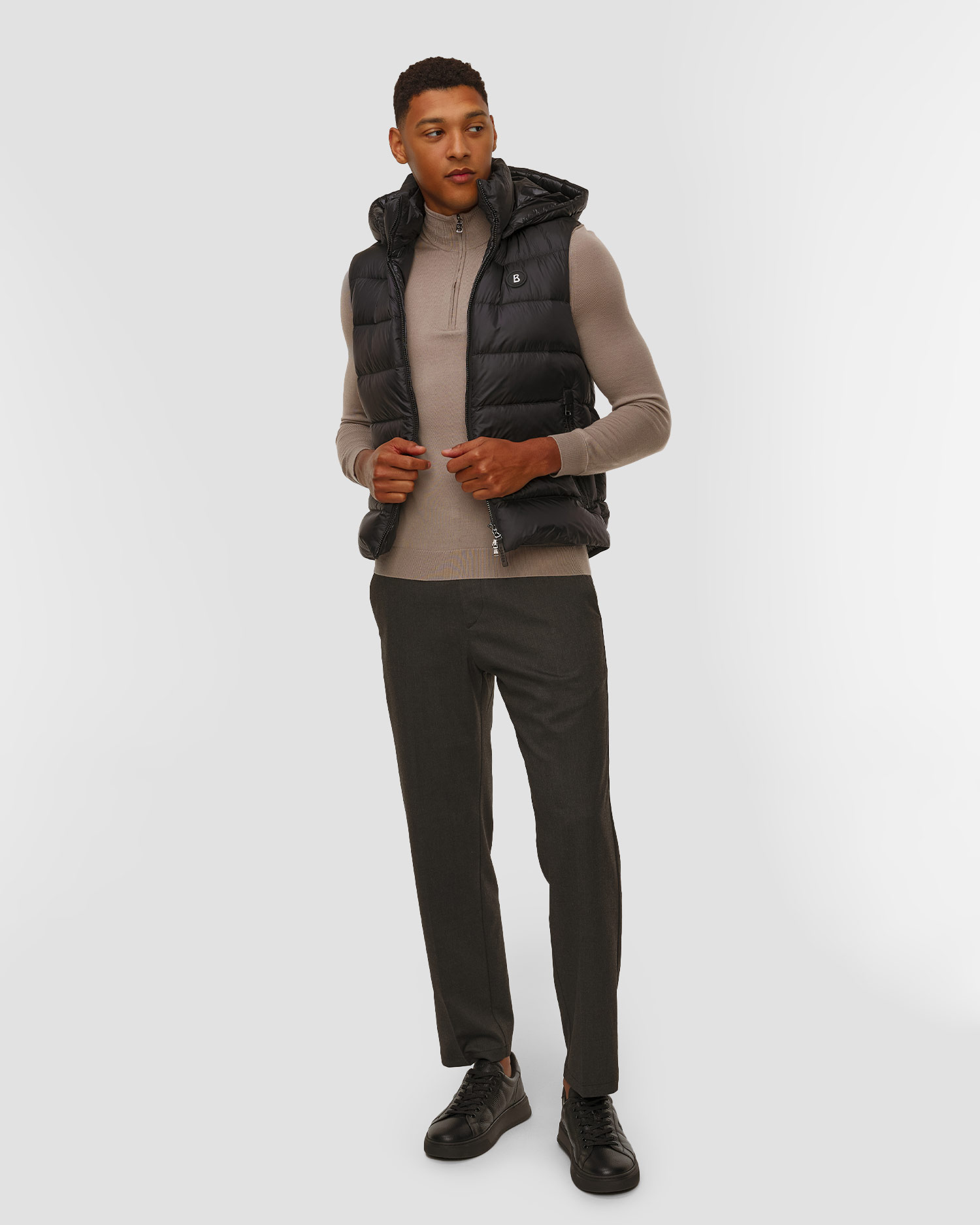 BOGNER Holger-D Daunenweste für Herren in Schwarz