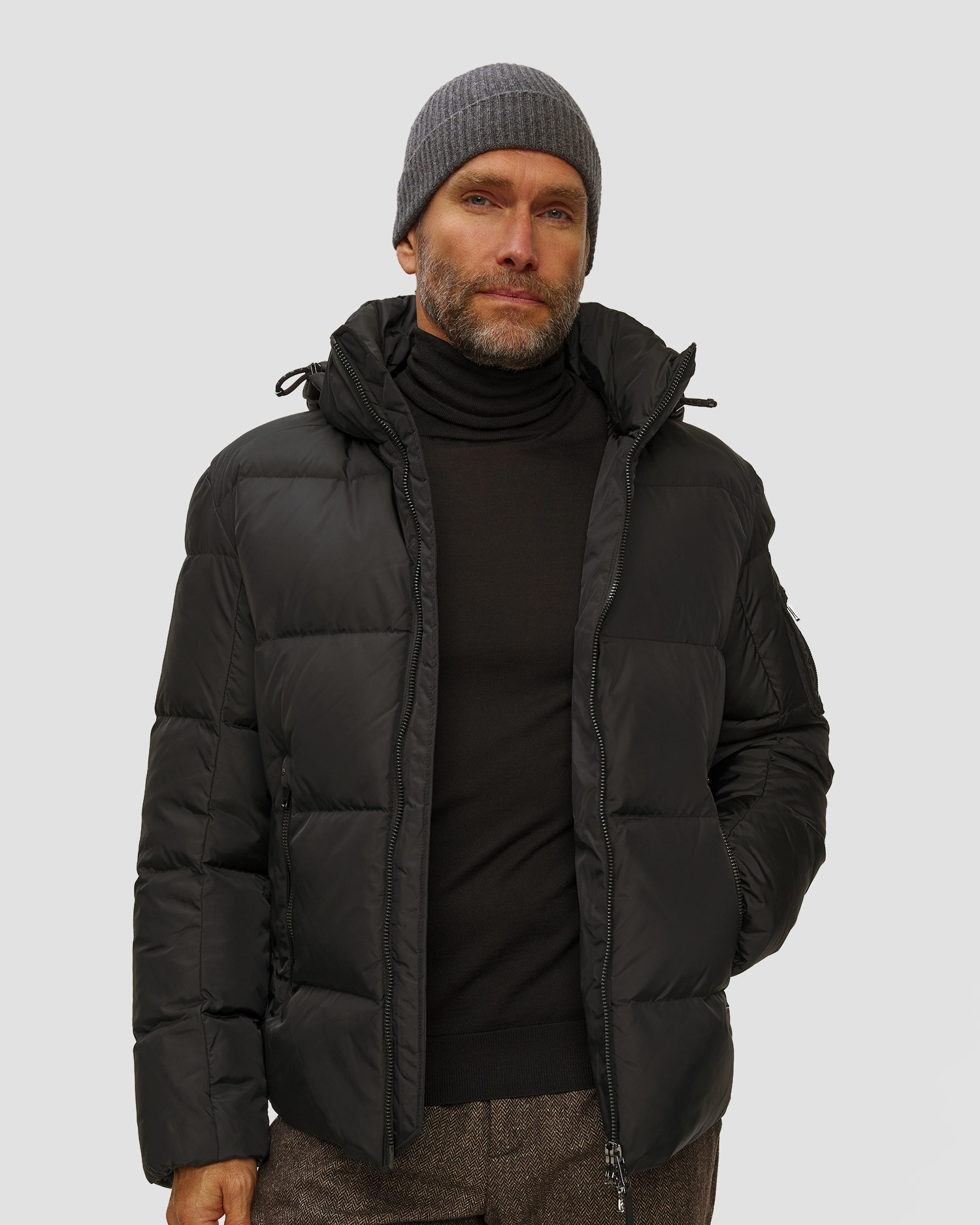 Men's black down jacket BOGNER Jamy