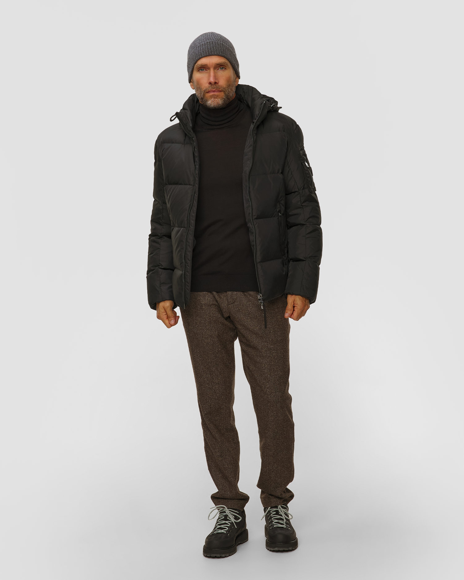 Czarna kurtka puchowa męska BOGNER Jamy-D2