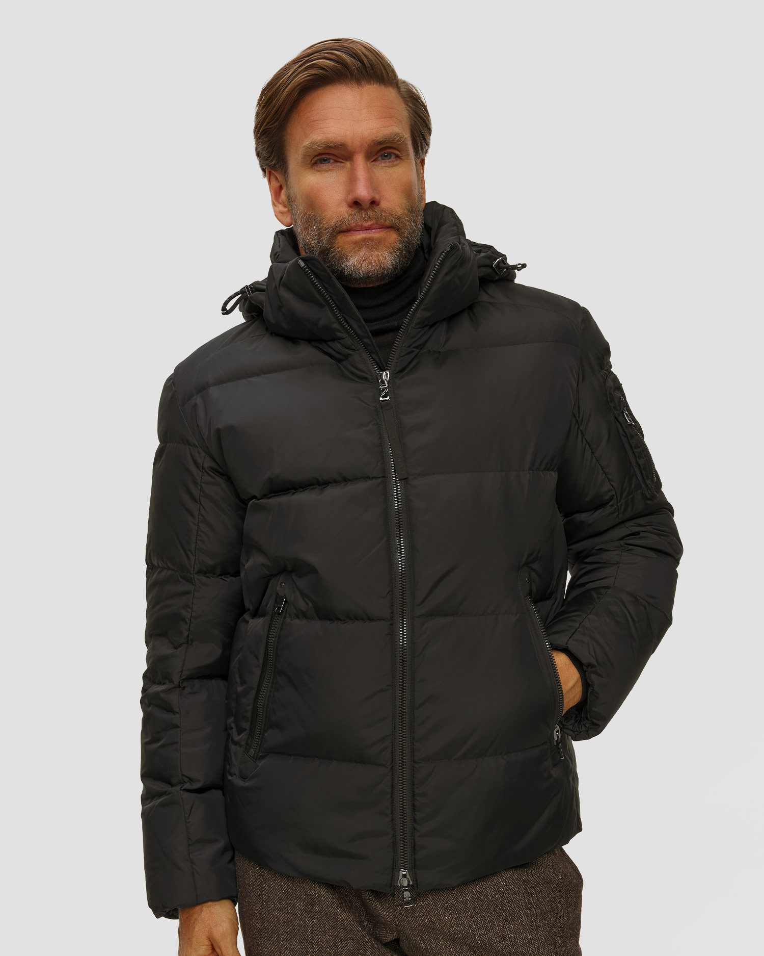 Czarna kurtka puchowa męska BOGNER Jamy-D2