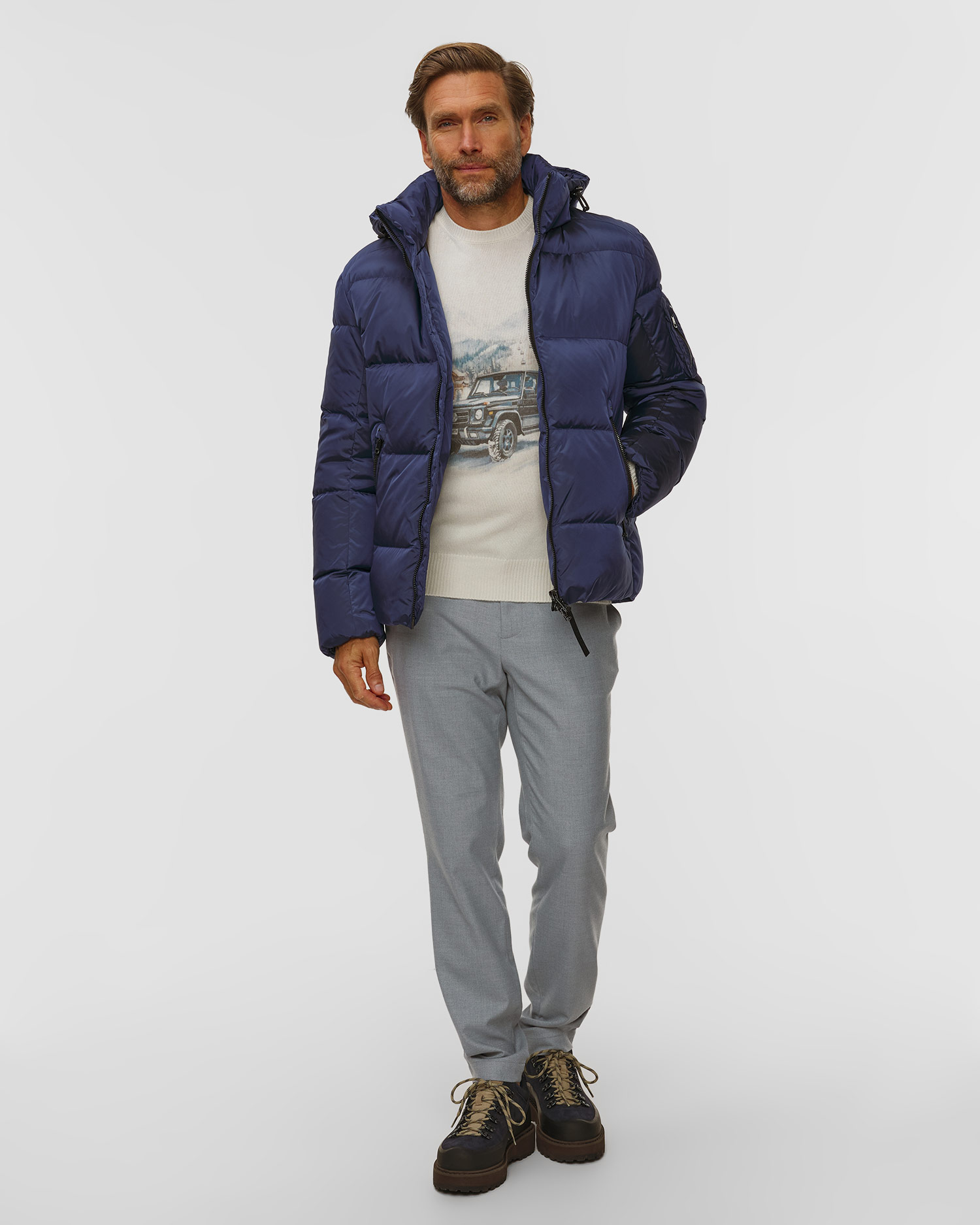 Men's blue down jacket BOGNER Jamy