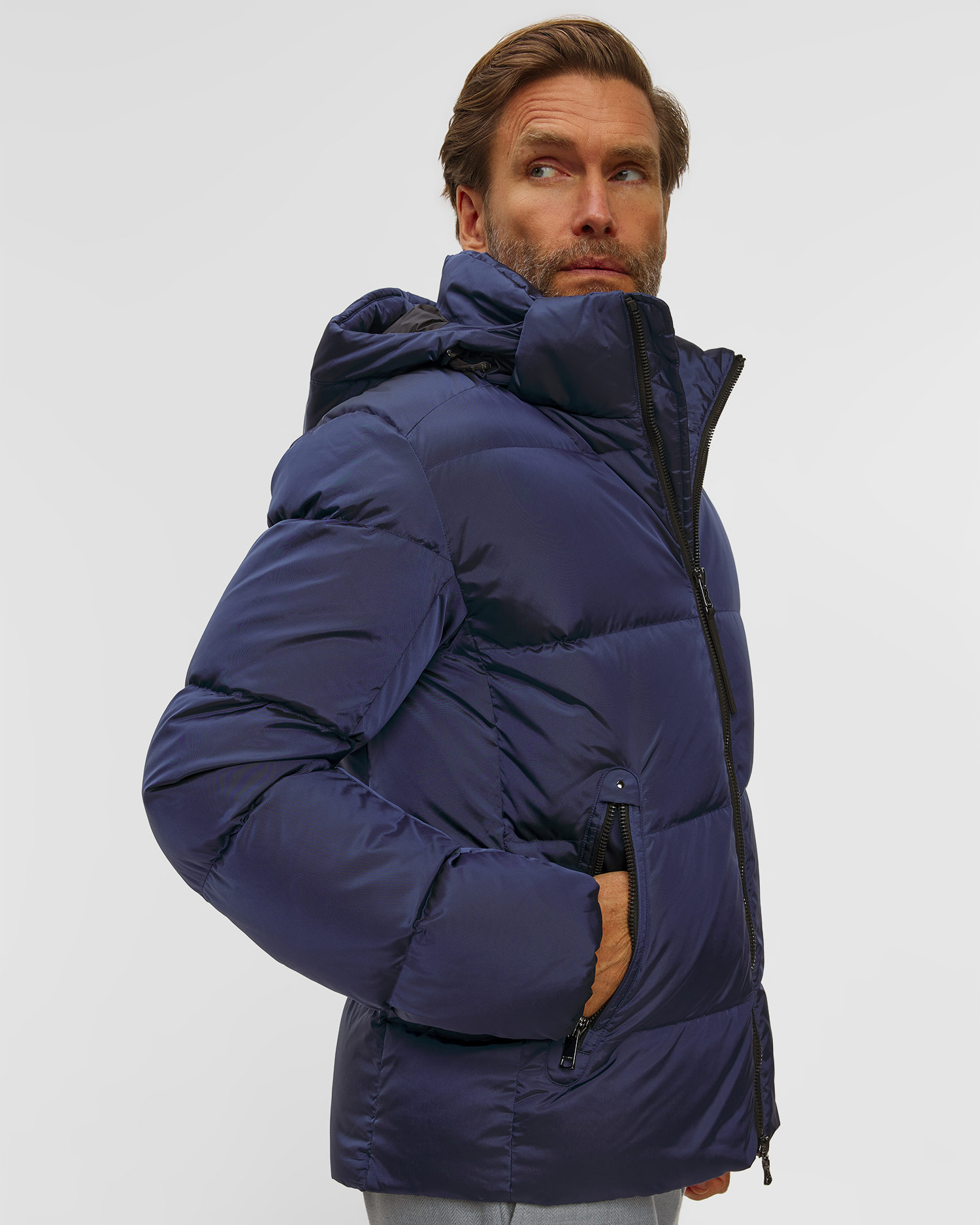 Men's blue down jacket BOGNER Jamy