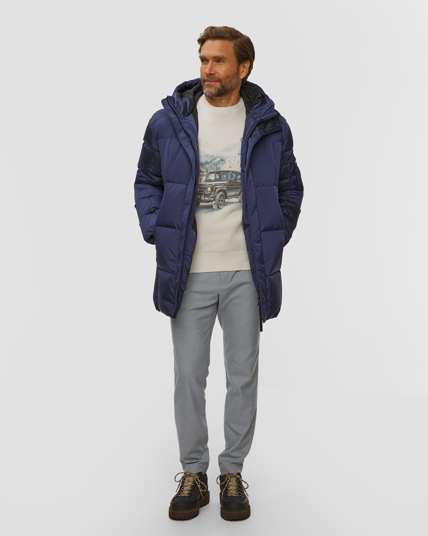 Men's blue down jacket BOGNER Jones