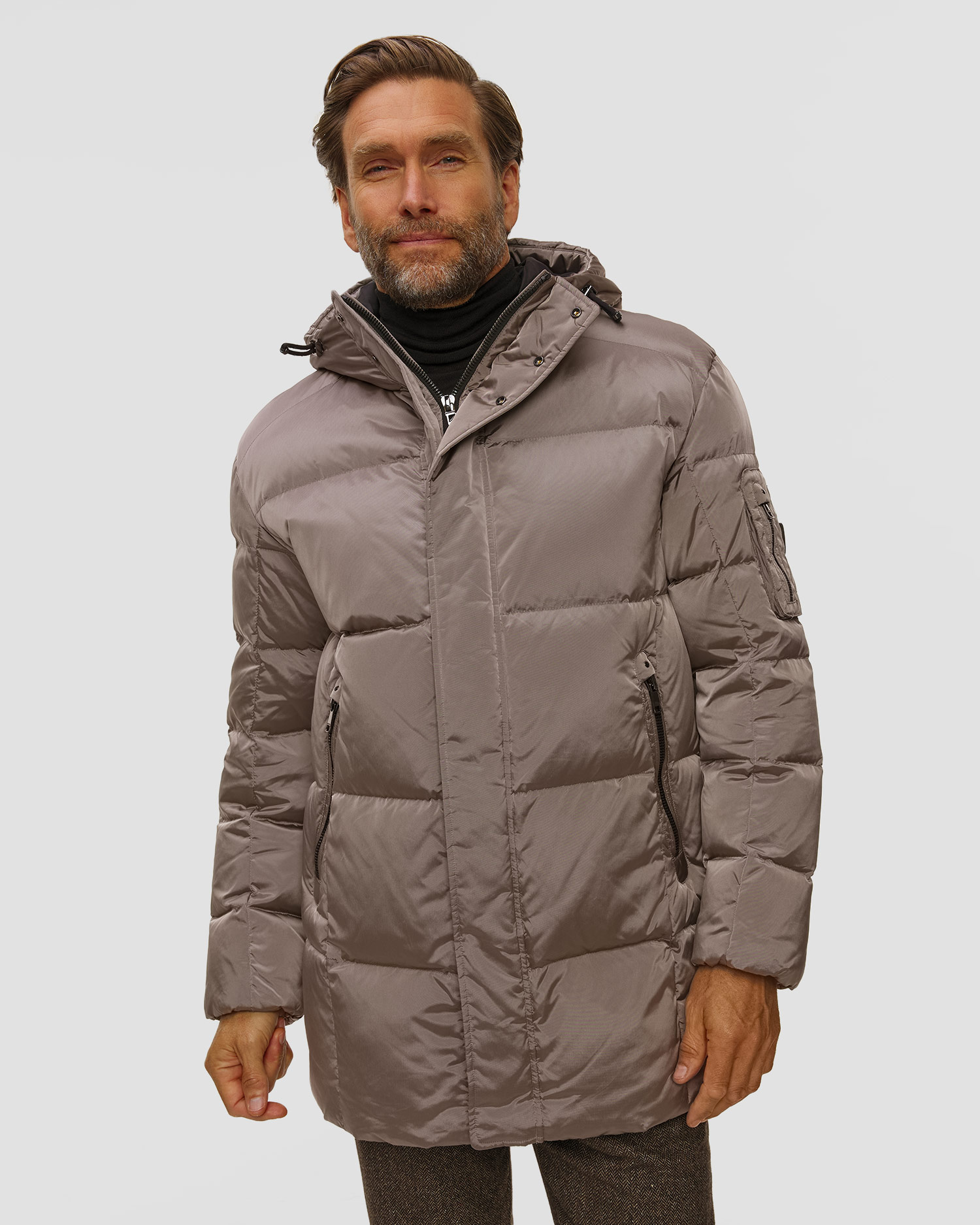Men's grey down jacket BOGNER Jones