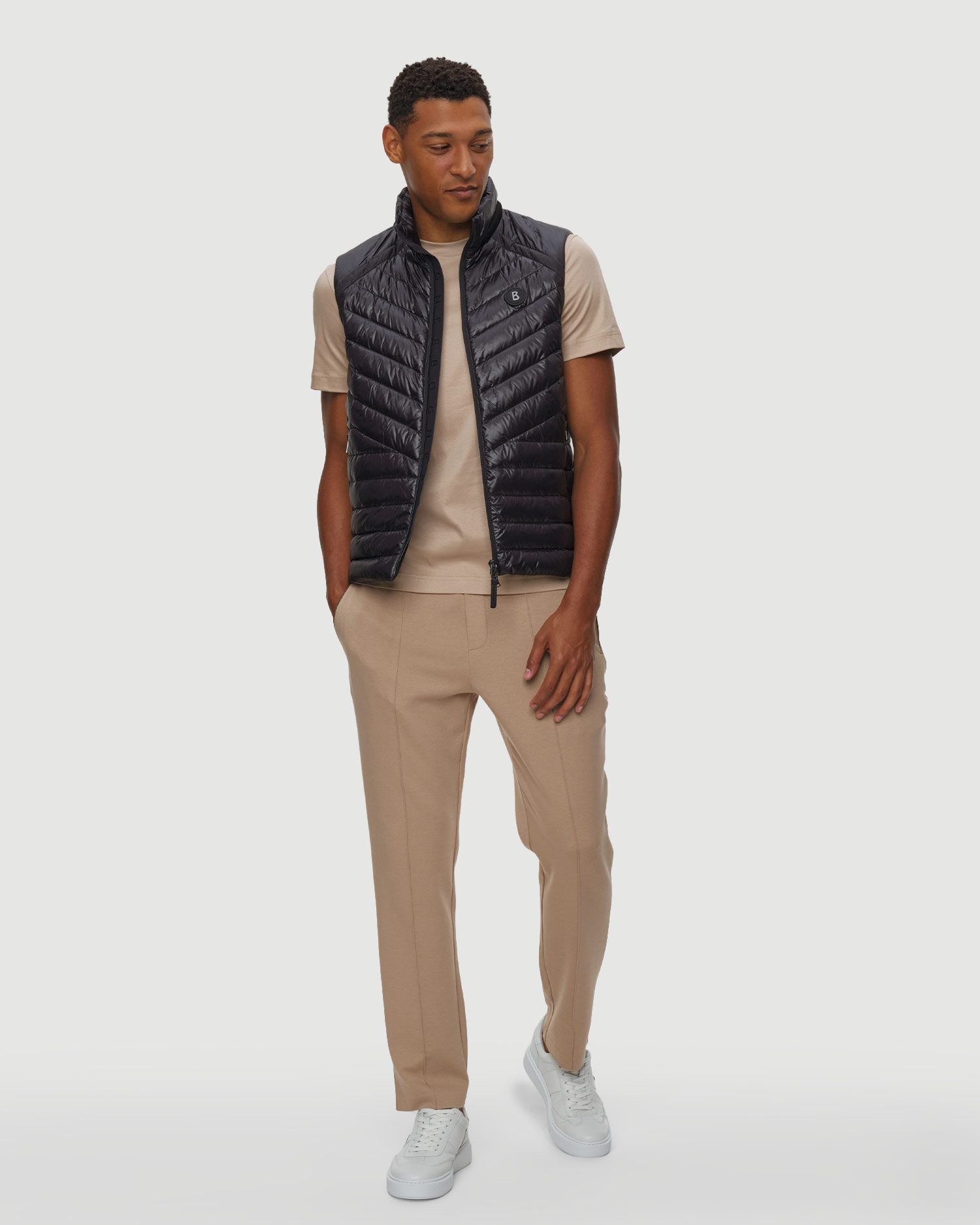 Gilet de duvet noir pour hommes BOGNER Lasse-D2