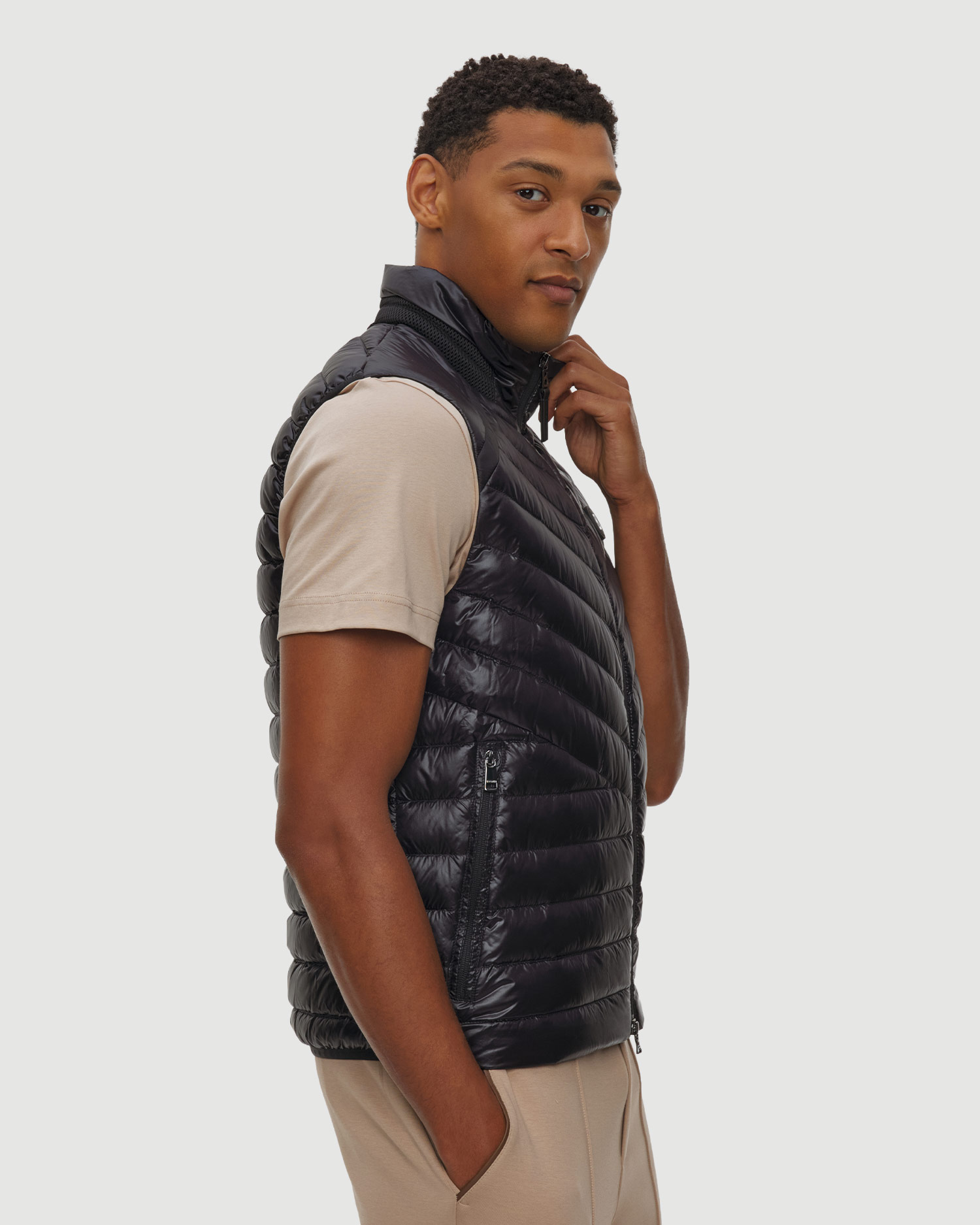 Gilet de duvet noir pour hommes BOGNER Lasse-D2
