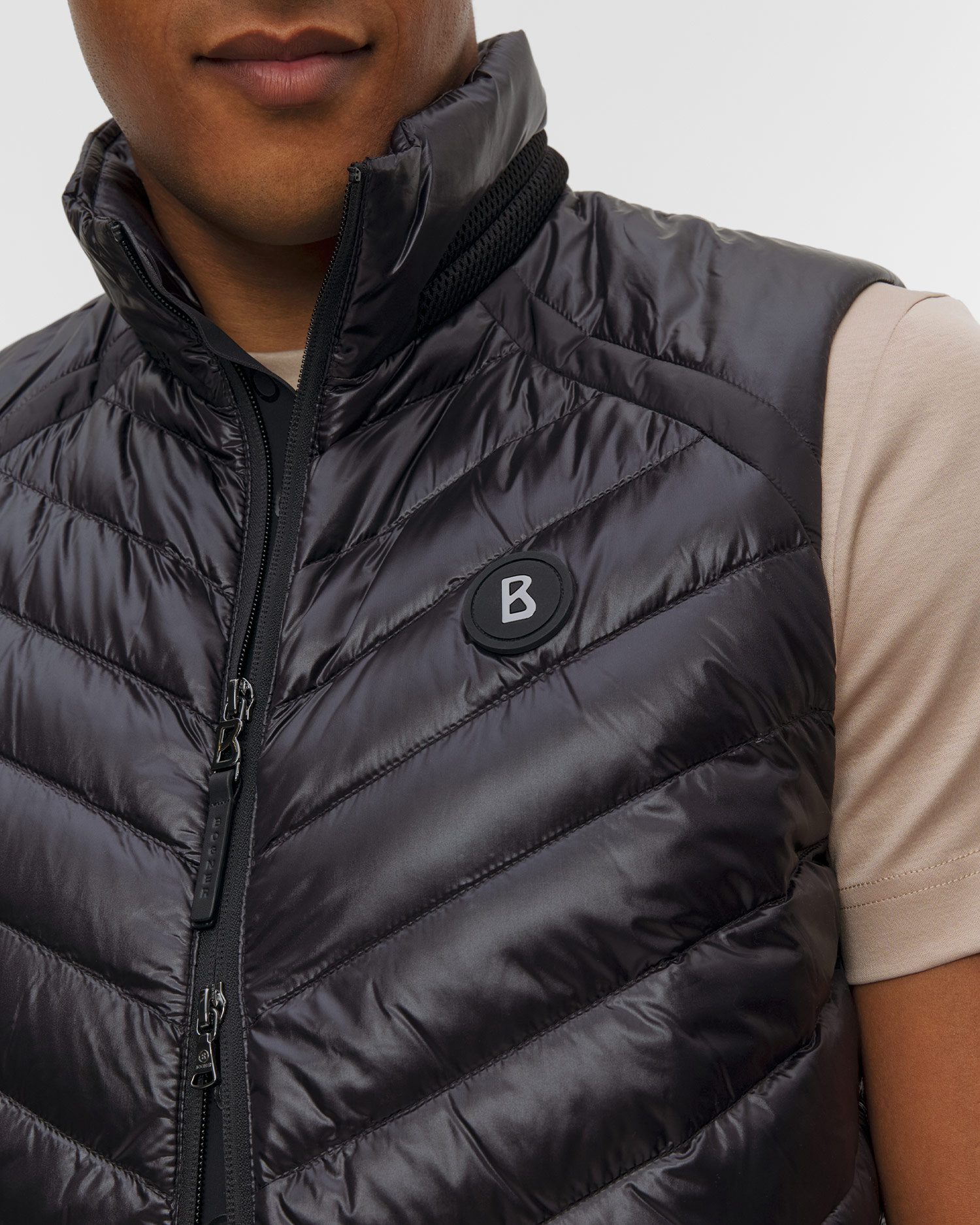 Gilet de duvet noir pour hommes BOGNER Lasse-D2