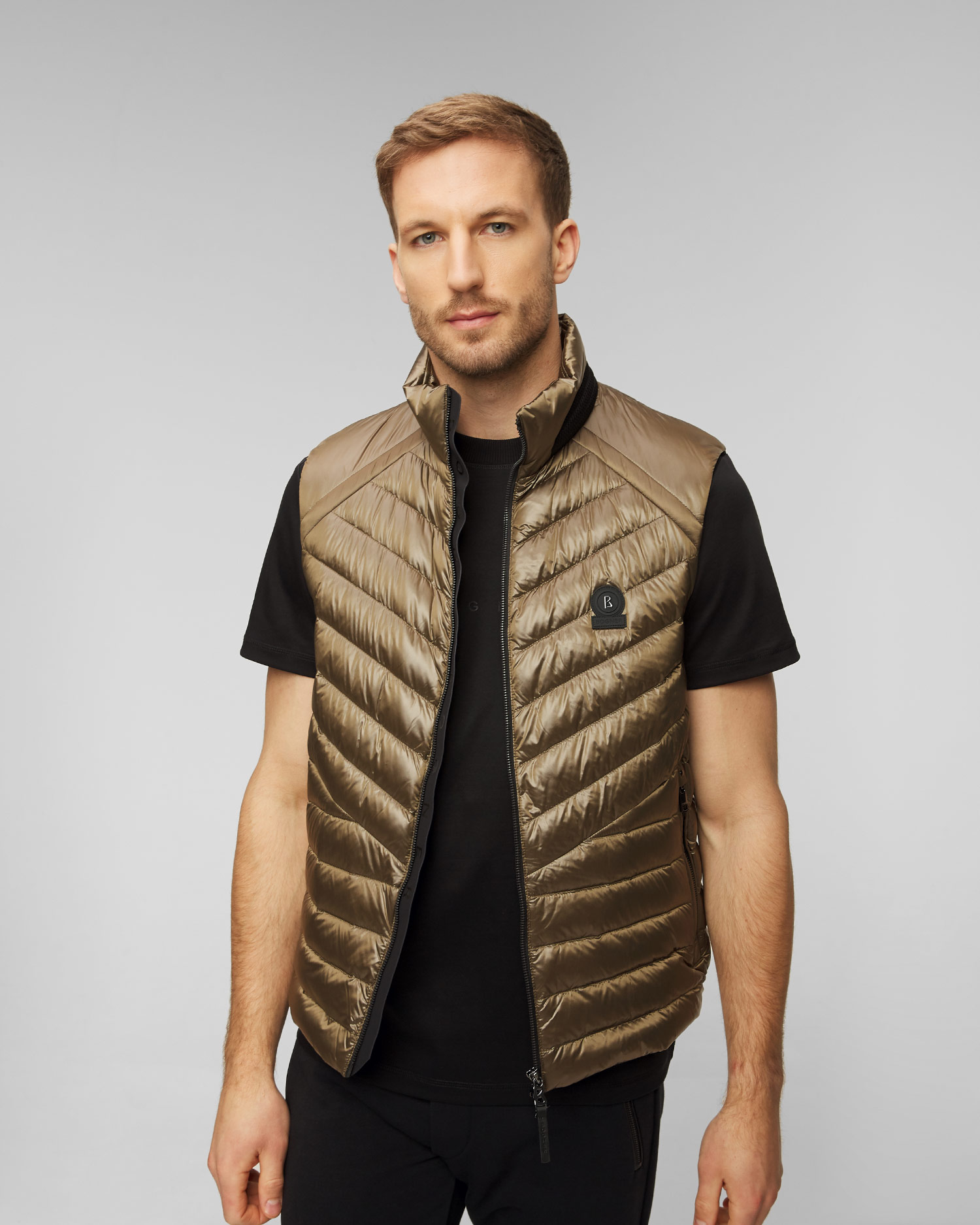 Vestă din puf pentru bărbați BOGNER Lasse-D2 - maro