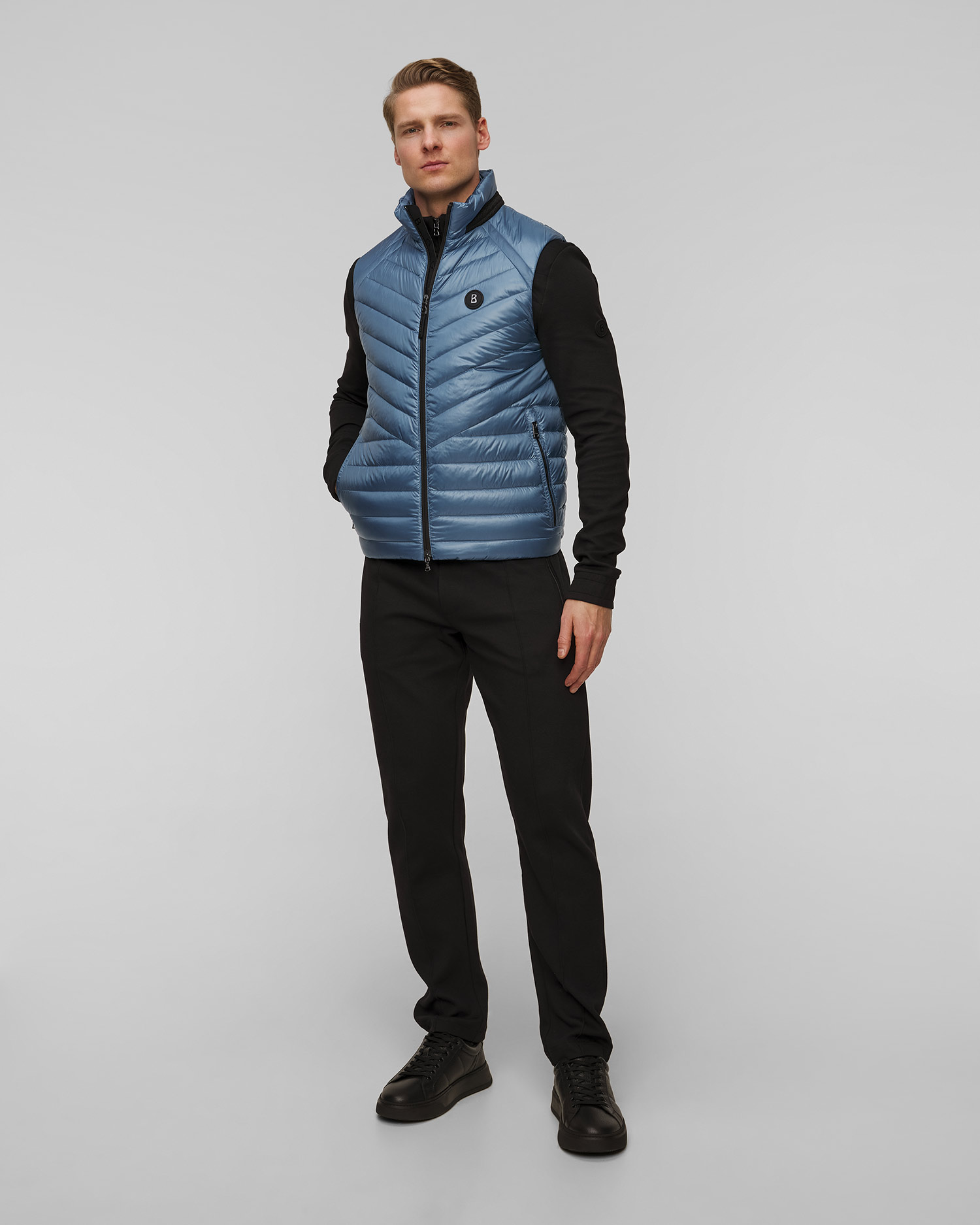 BOGNER Lasse-D2 leichte Daunenweste für Herren in Blau