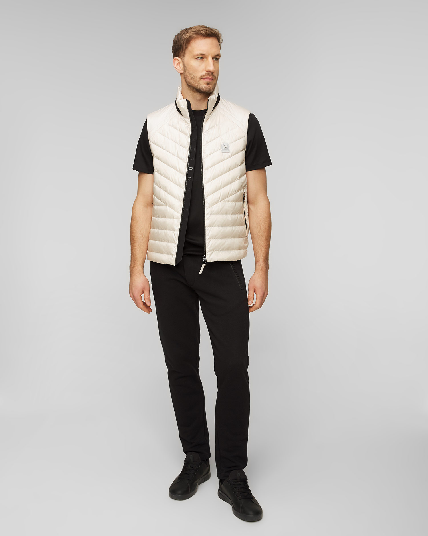 Vestă din puf pentru bărbați BOGNER Lasse-D2 - alb