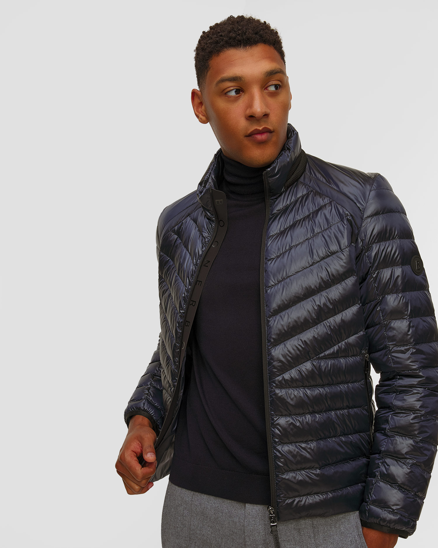 Doudoune bleu marine pour hommes BOGNER Liman-D