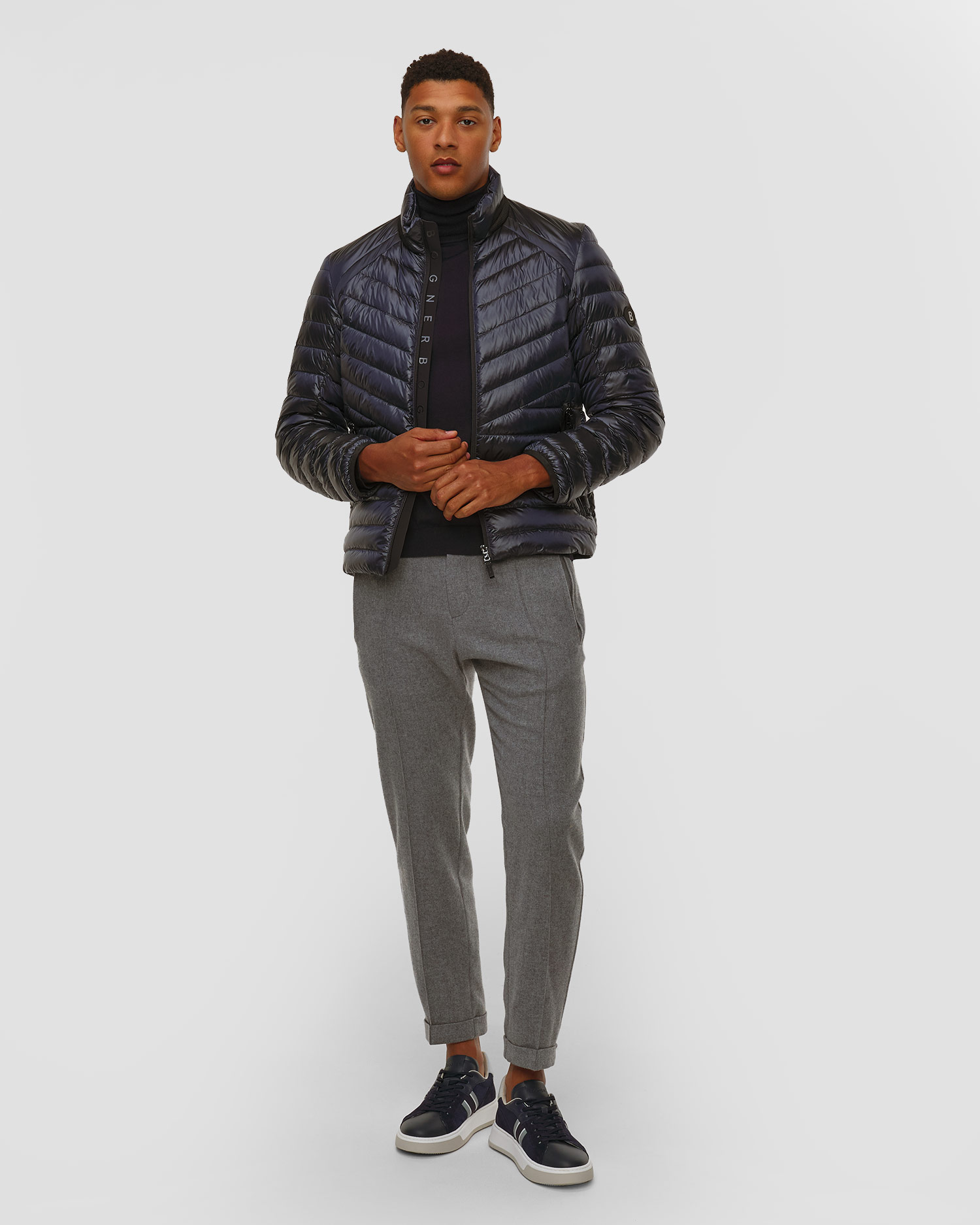 Doudoune bleu marine pour hommes BOGNER Liman-D