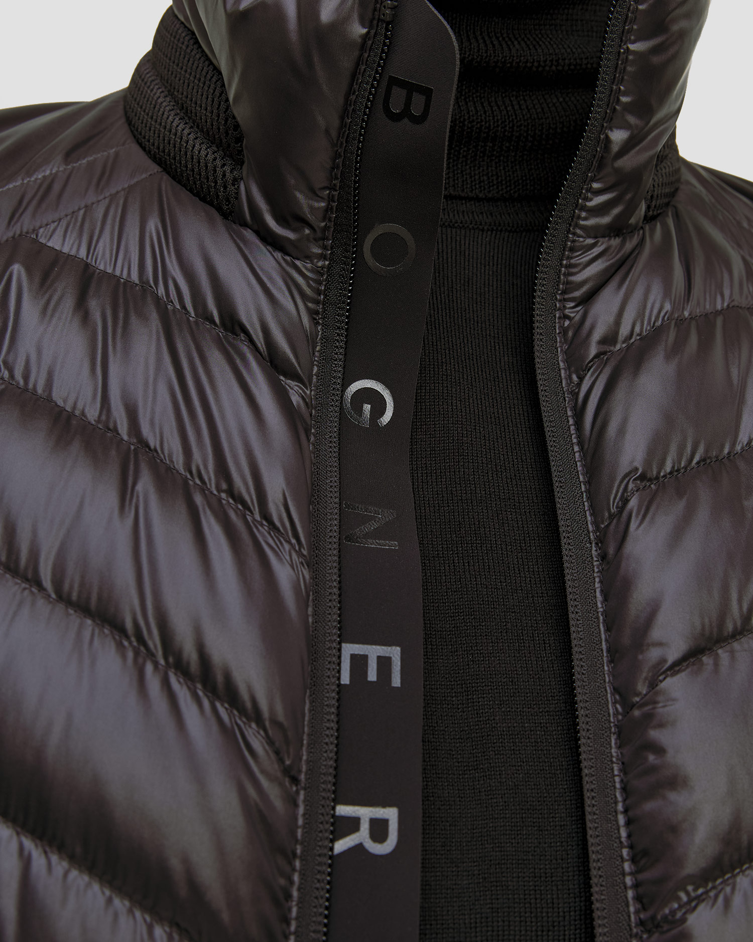 Veste matelassée noire pour hommes BOGNER Liman-D