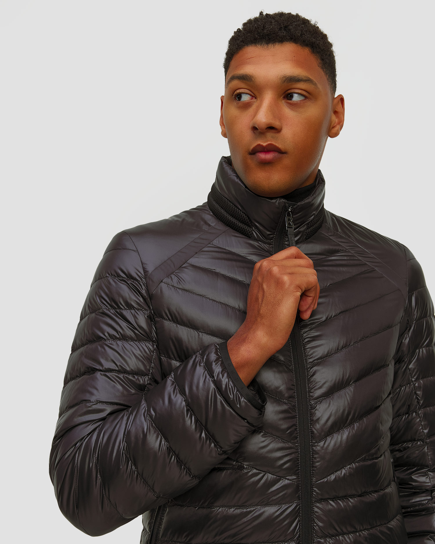 Veste matelassée noire pour hommes BOGNER Liman-D