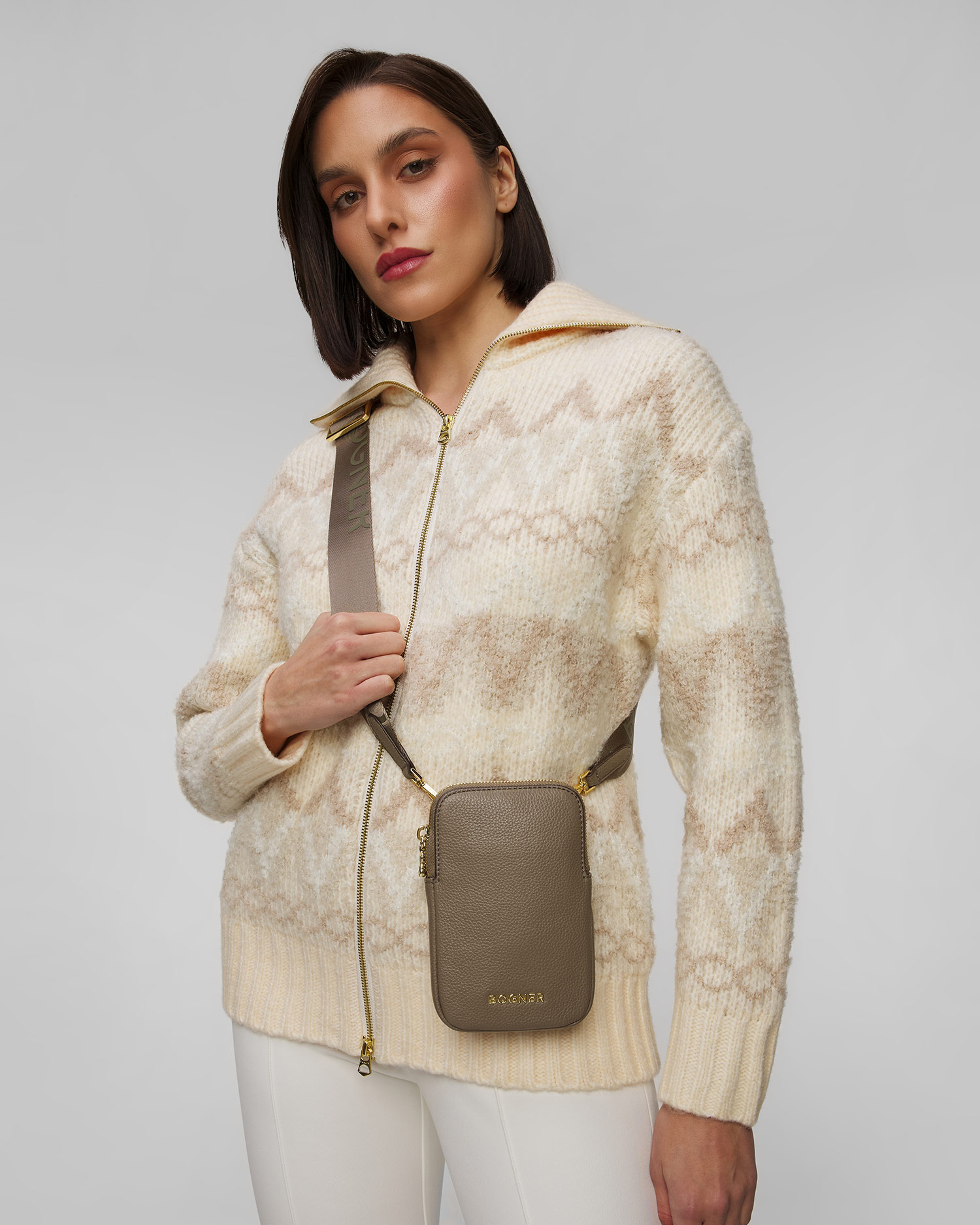 Kožené púzdro na telefón BOGNER Pontresina Johanna