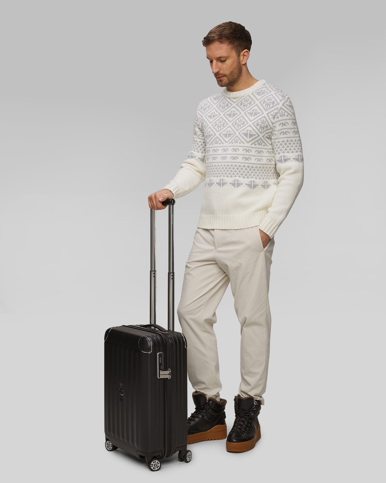 Valigia nera BOGNER Piz Deluxe C55 Trolleycase Svz 4W
