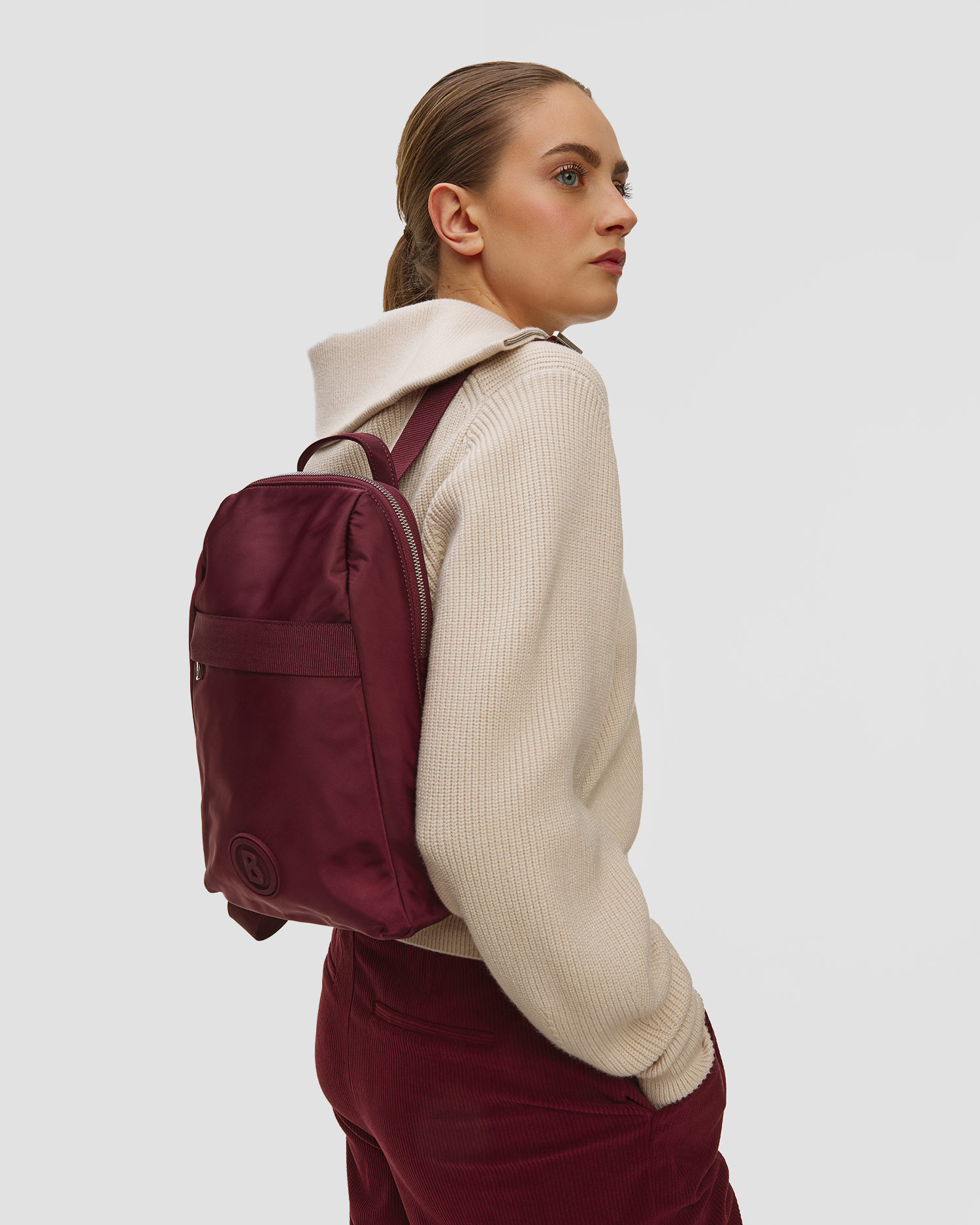 Dámský batoh Bogner Maxi v Bordó Barevném Odstínu