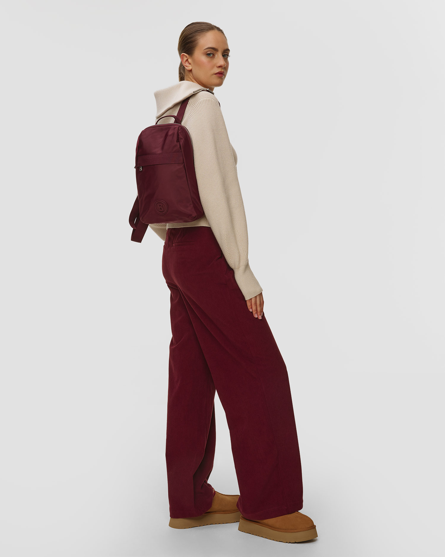 Dámský batoh Bogner Maxi v Bordó Barevném Odstínu