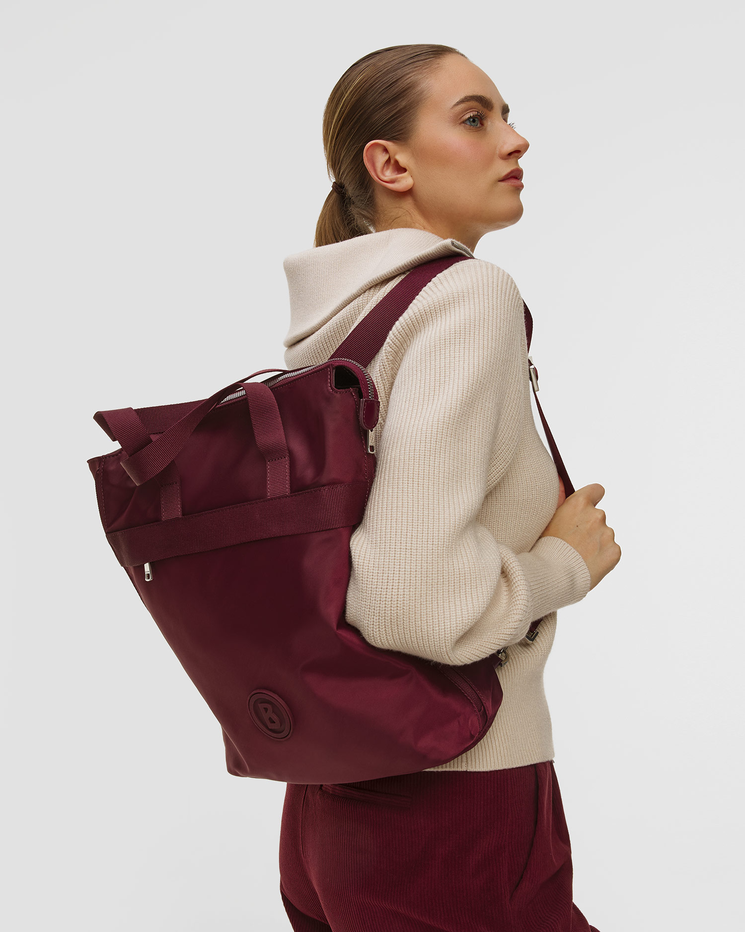 Women's backpack BOGNER Malea burgundy