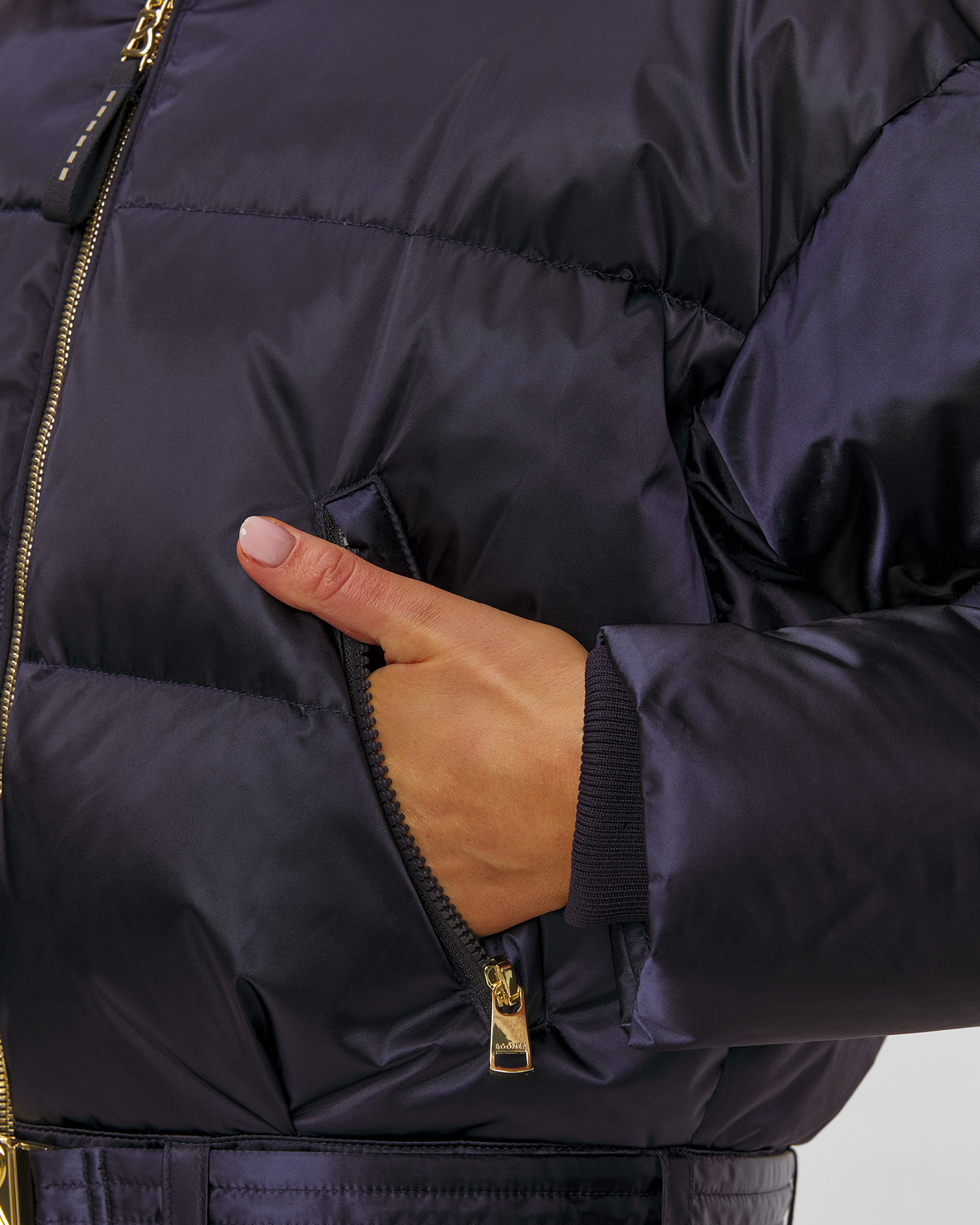 Tmavě modrá dámská lyžařská kombinéza BOGNER Aya1-Ld