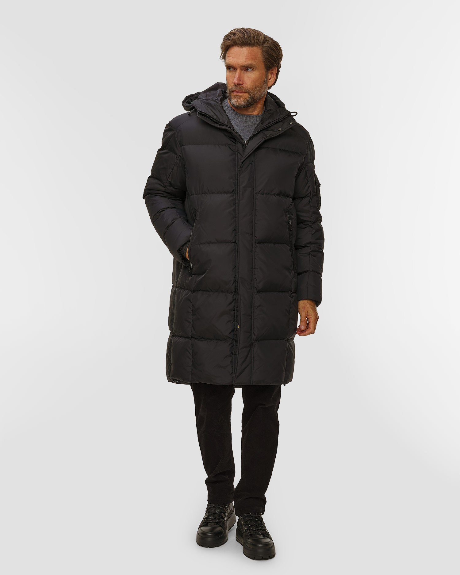 BOGNER Erico Herrenmantel in Schwarz