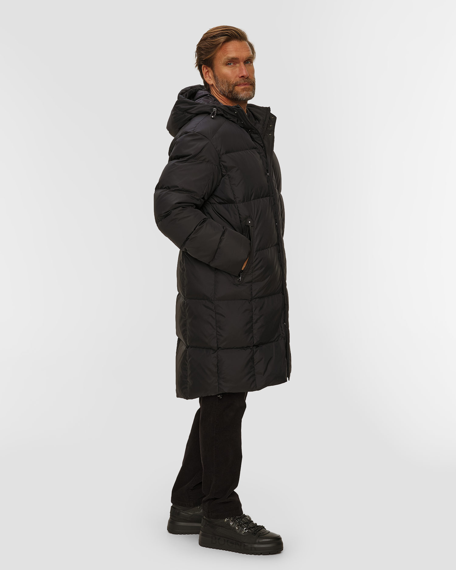 BOGNER Erico Herrenmantel in Schwarz