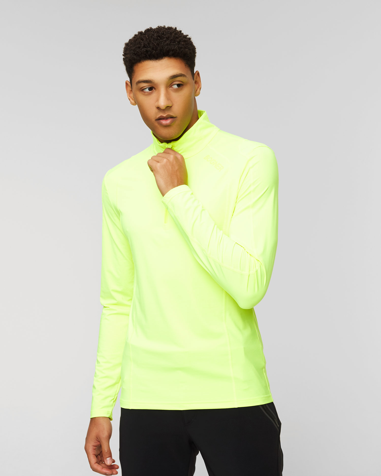 BOGNER Harry Ski-Rollkragenpullover für Herren in Neonfarbe