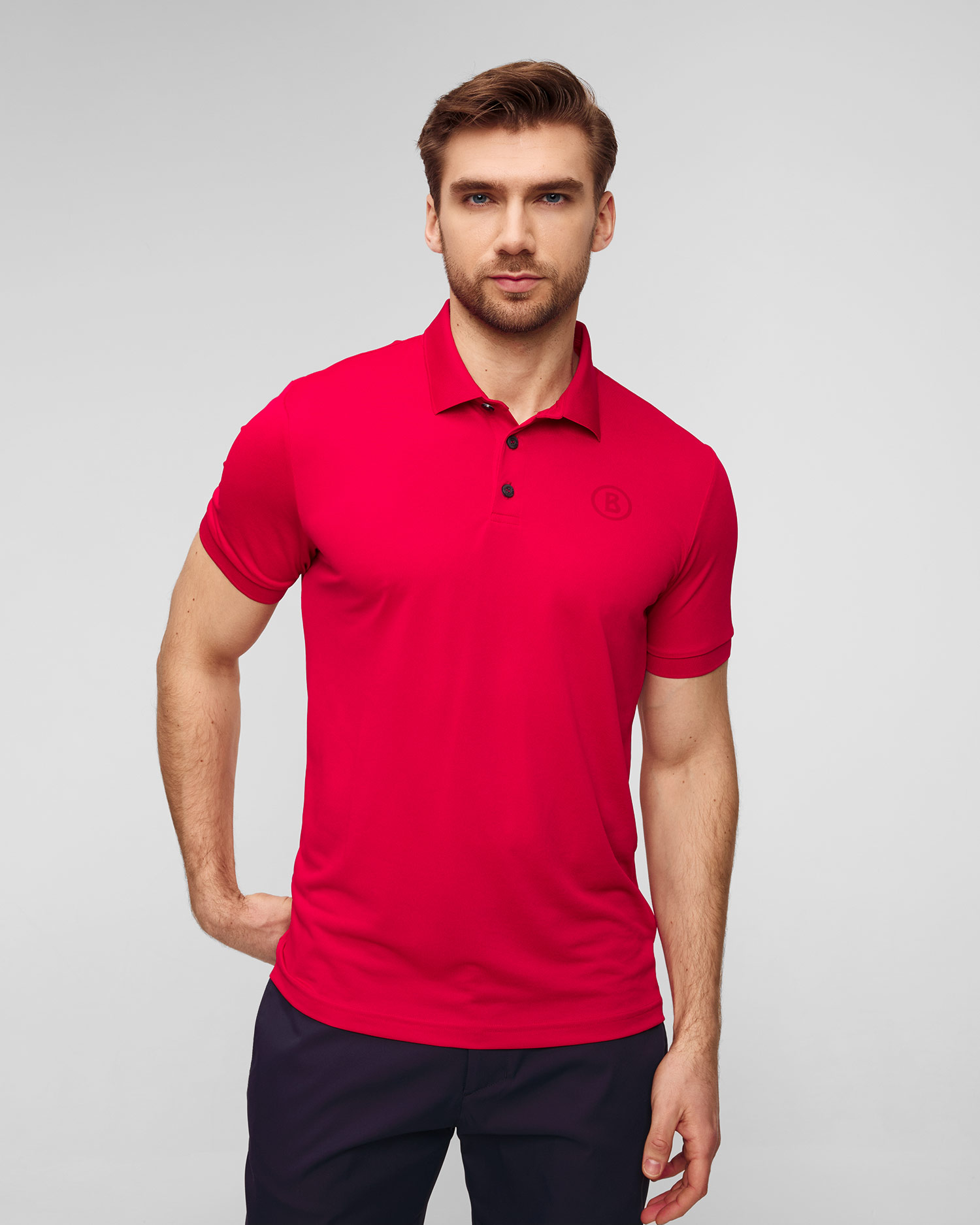 Men's red polo BOGNER Daniel-1